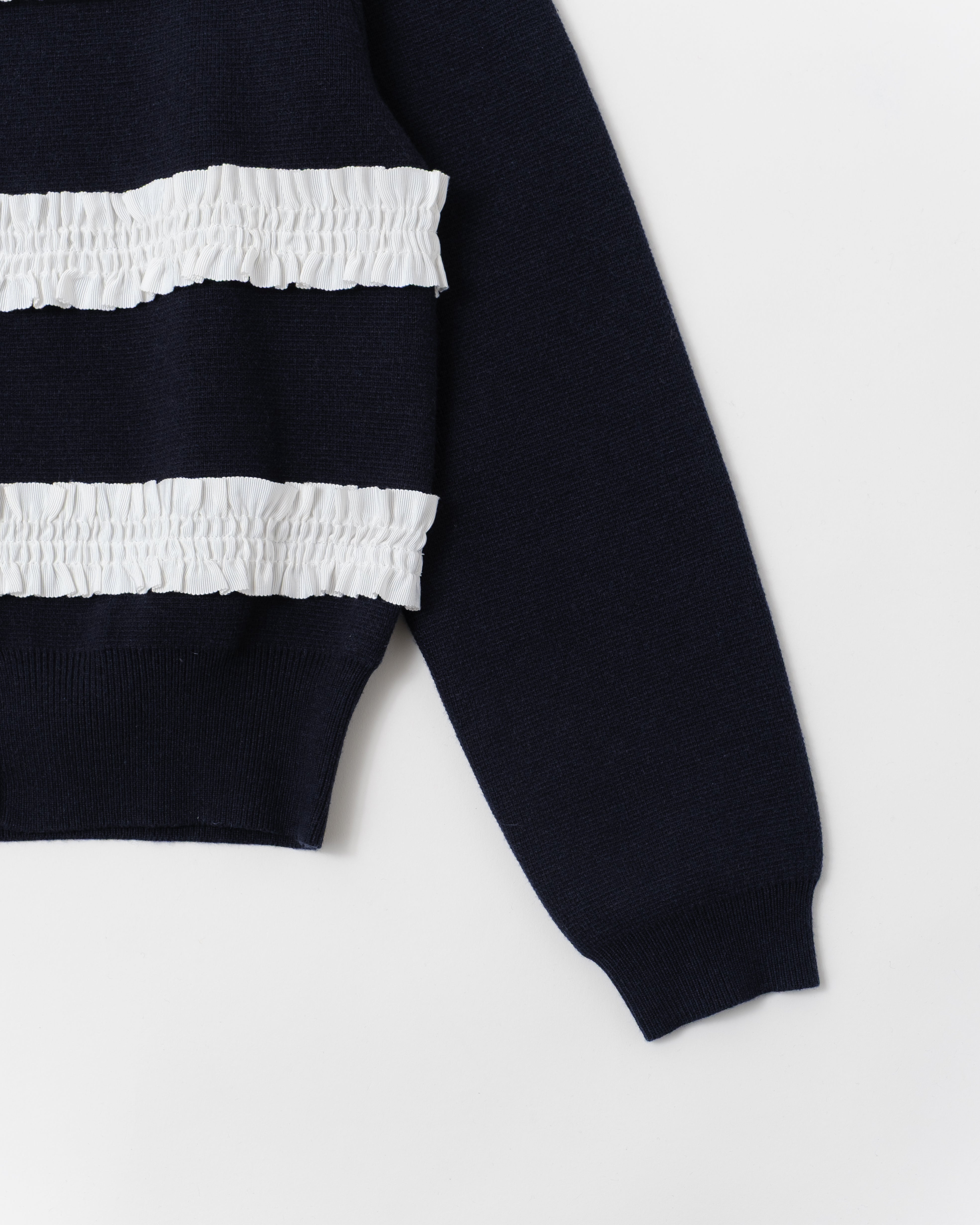 Grosgrain ribbon border cardigan