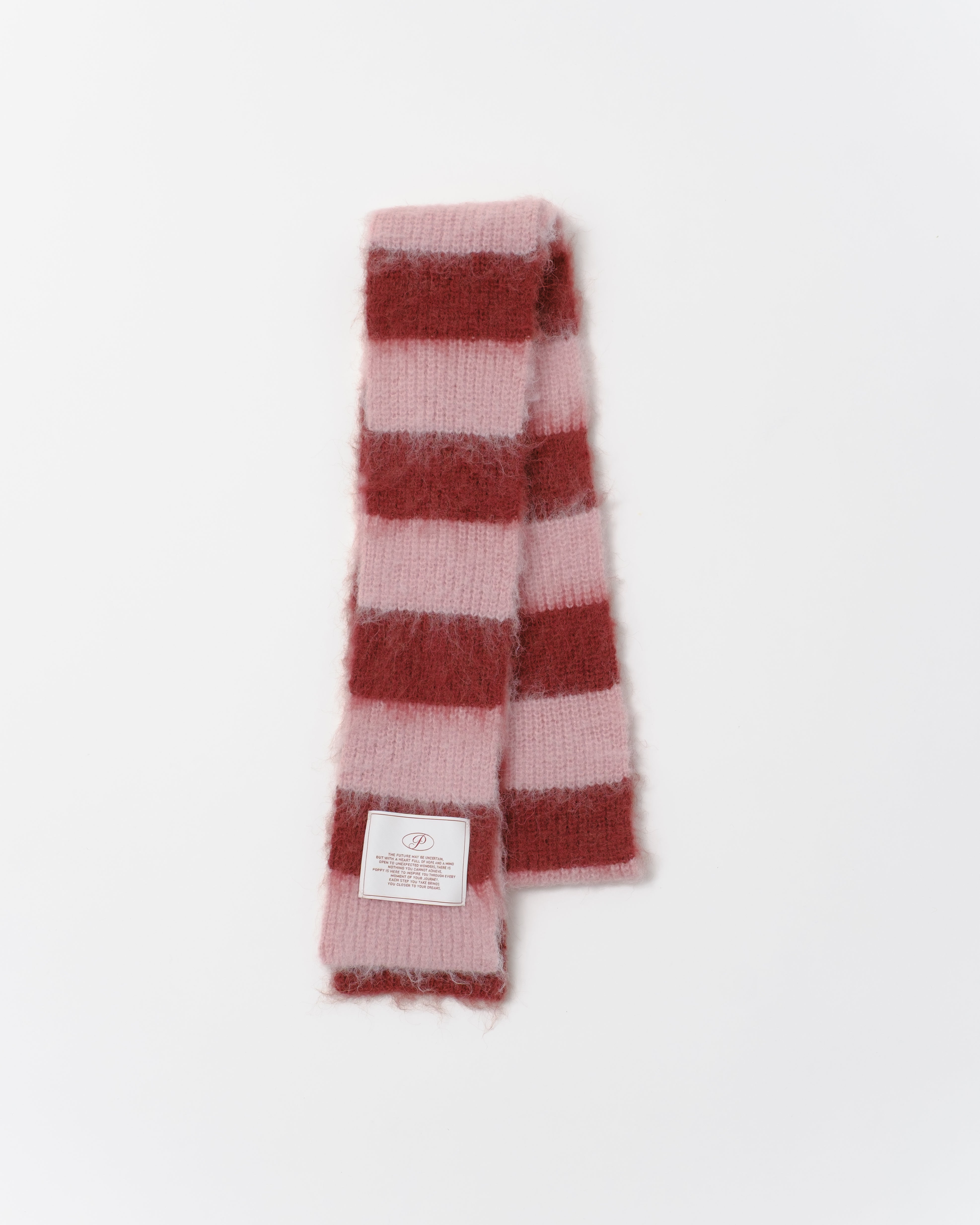 poppy【新品未使用】Border muffler　blue border Border muffler