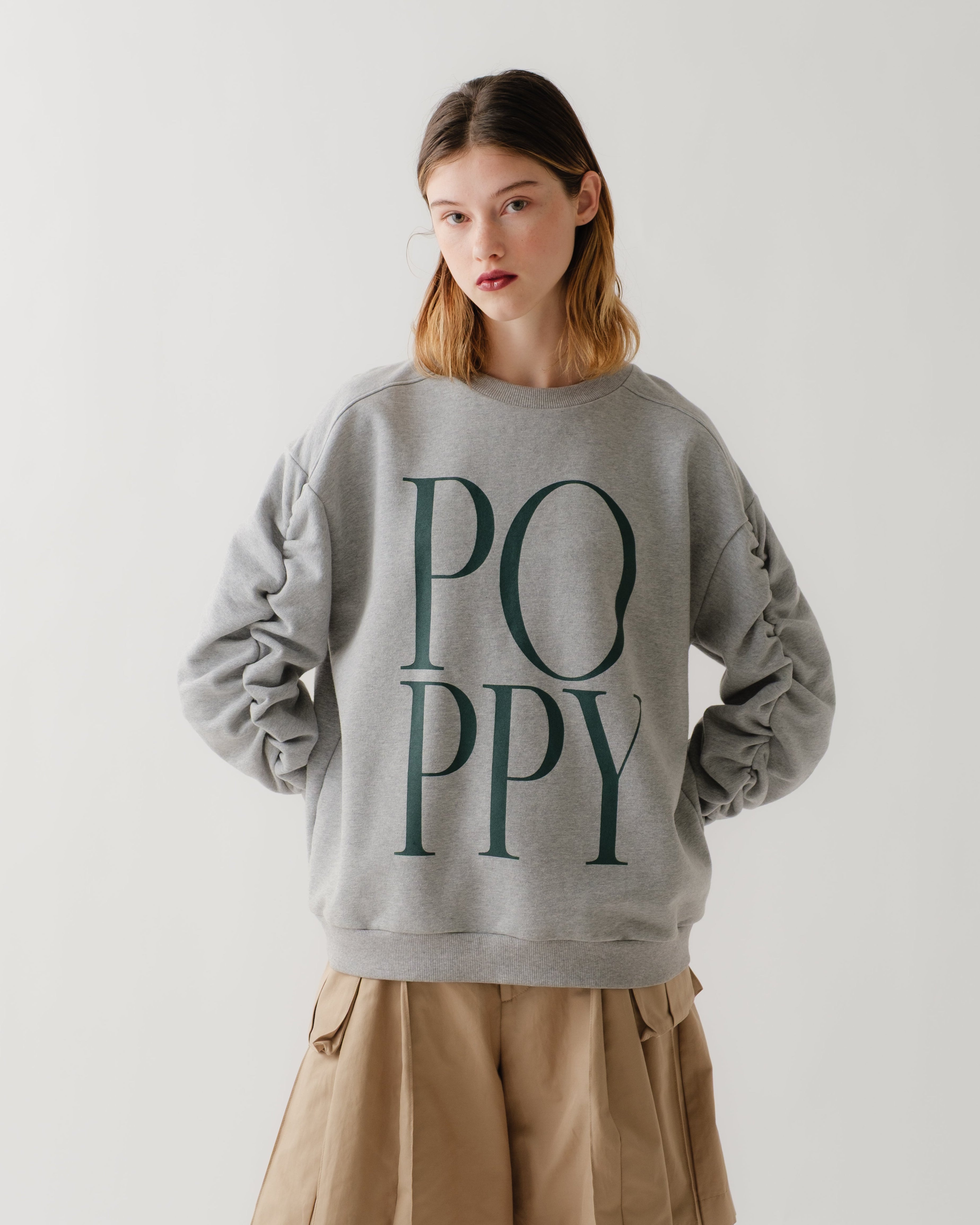 『値下げ中』poppy LACE ZIP SWEATSHIRT The Sweatshirt Collection