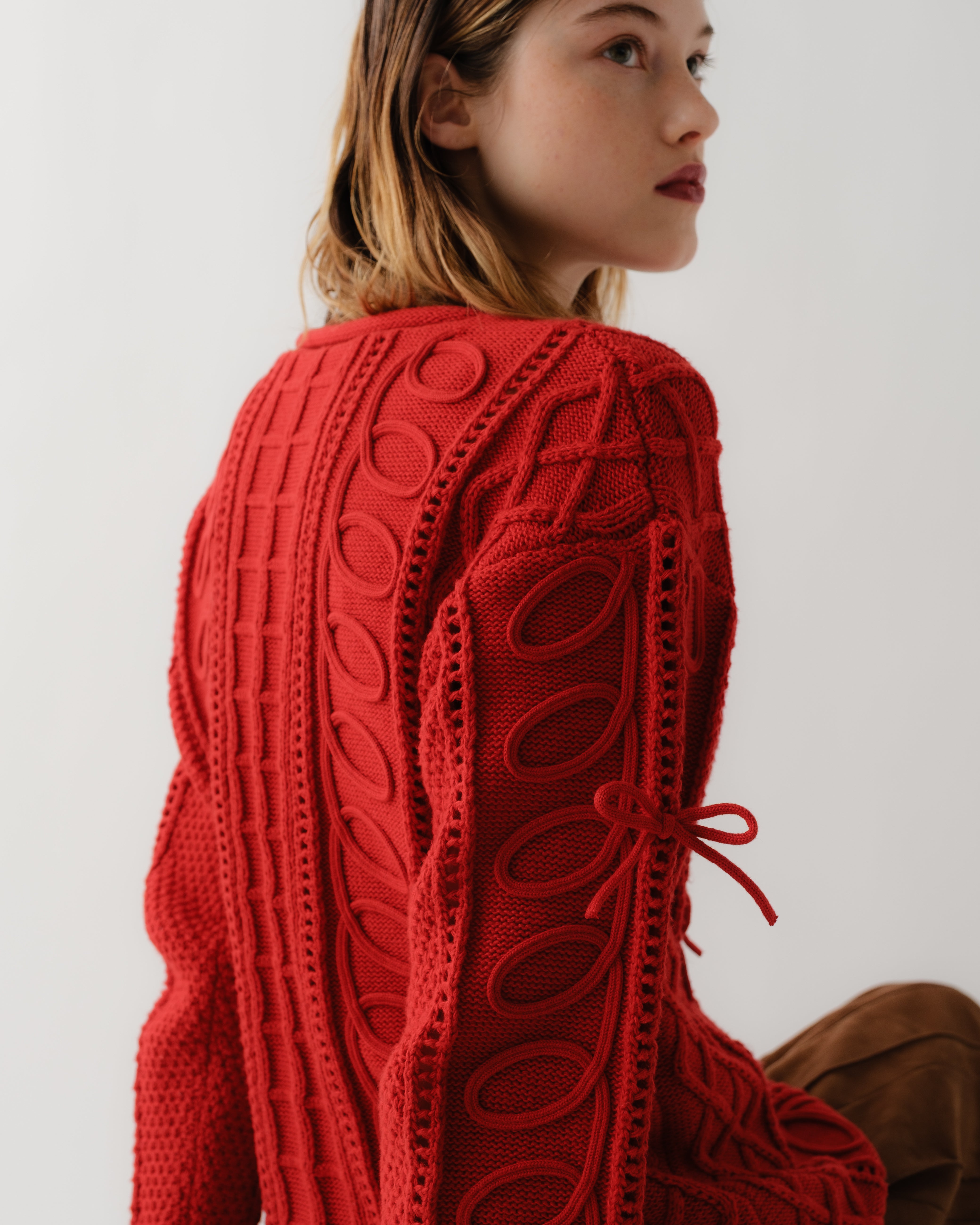 Kurukuru ribbon knit