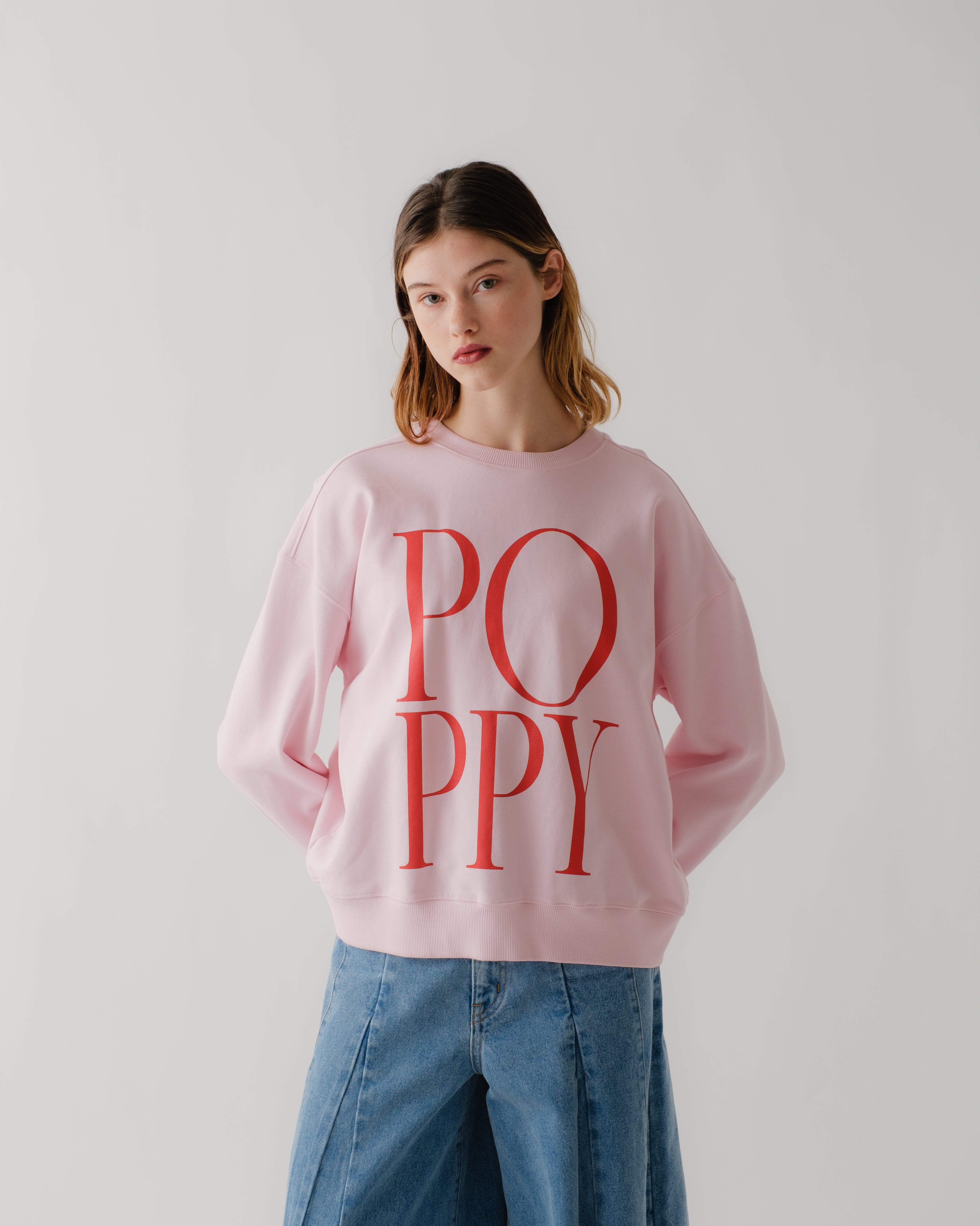 POPPY big logo sweatshirt (pink)