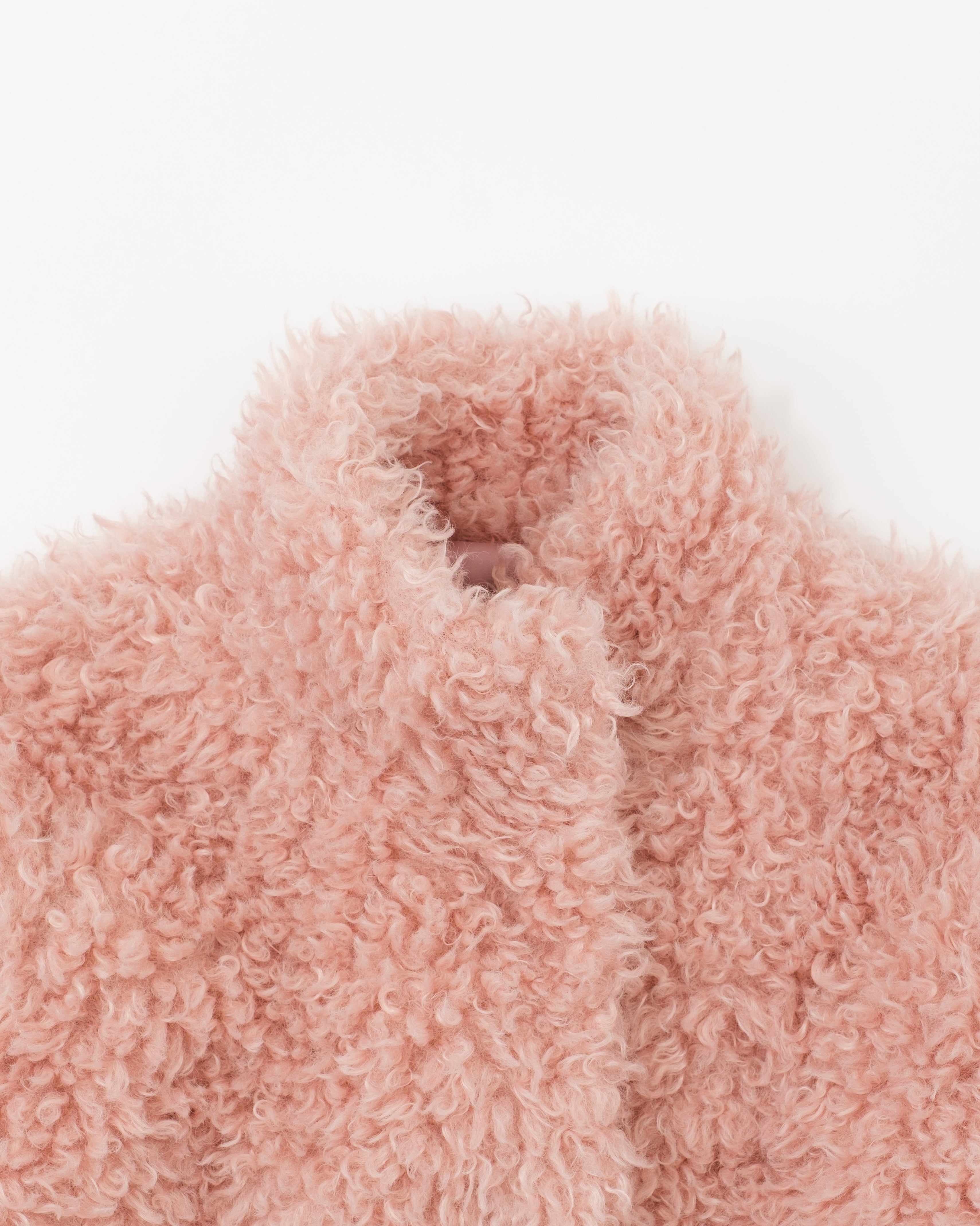 Cropped fur jacket