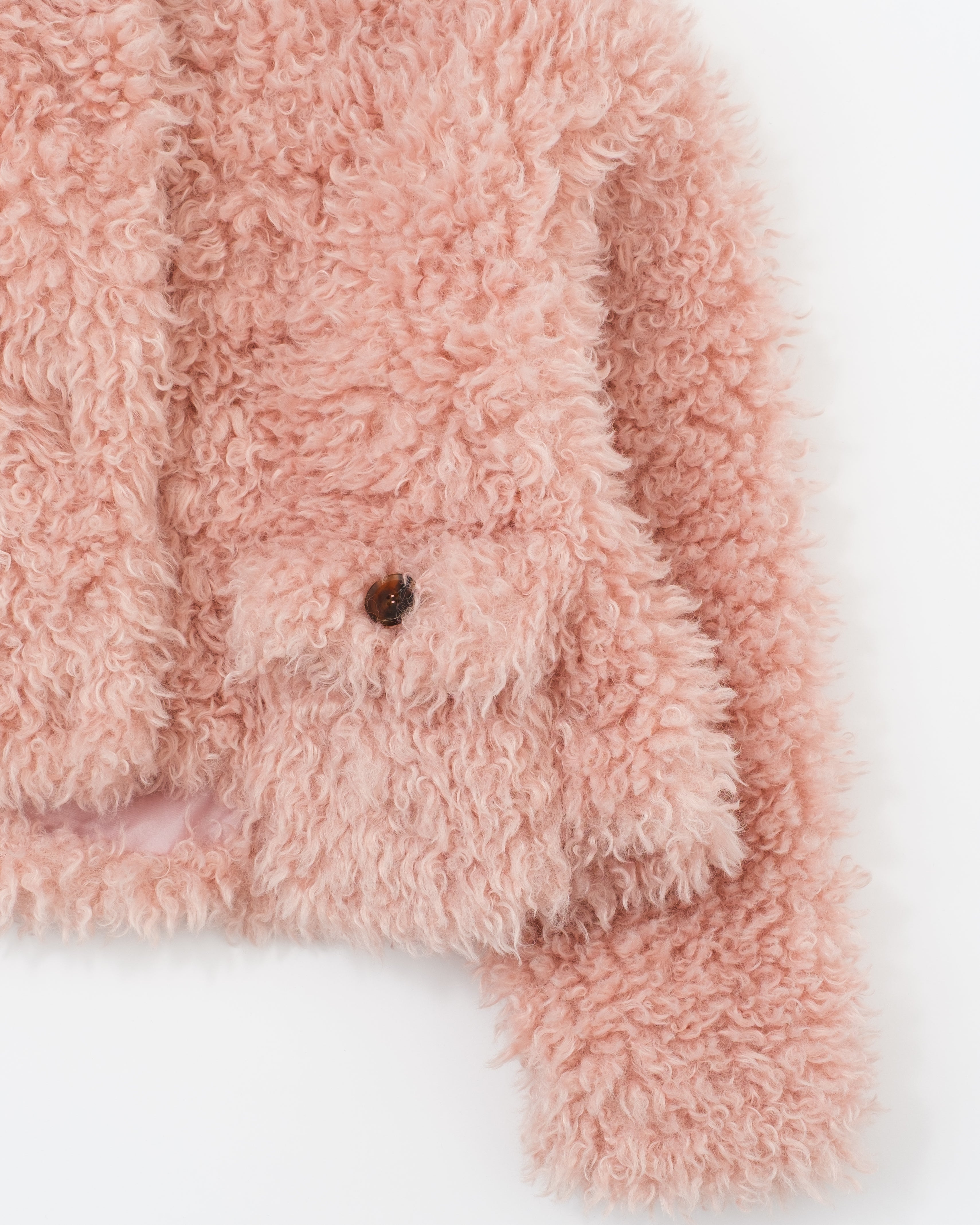 Cropped fur jacket