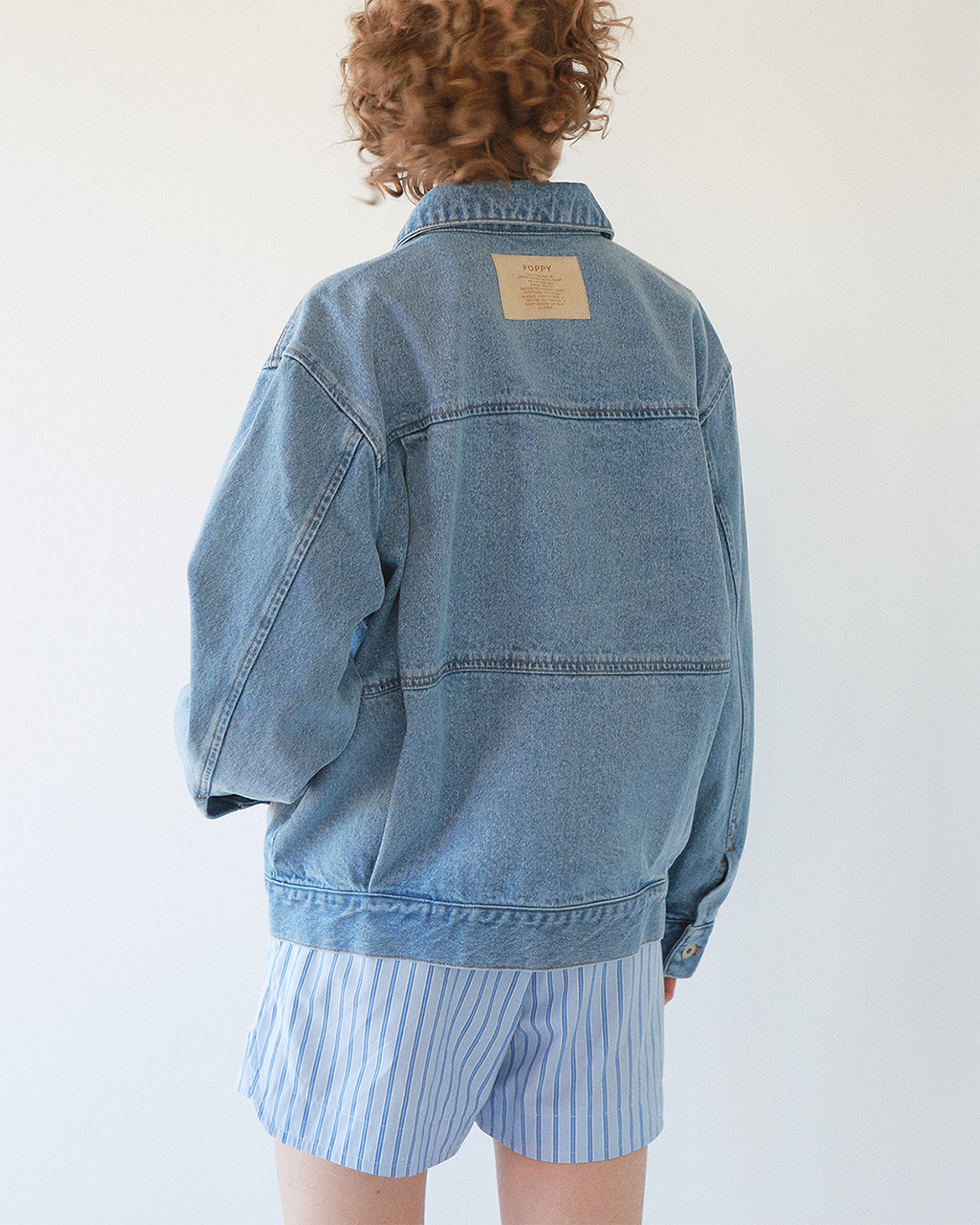 Heart pocket denim jacket