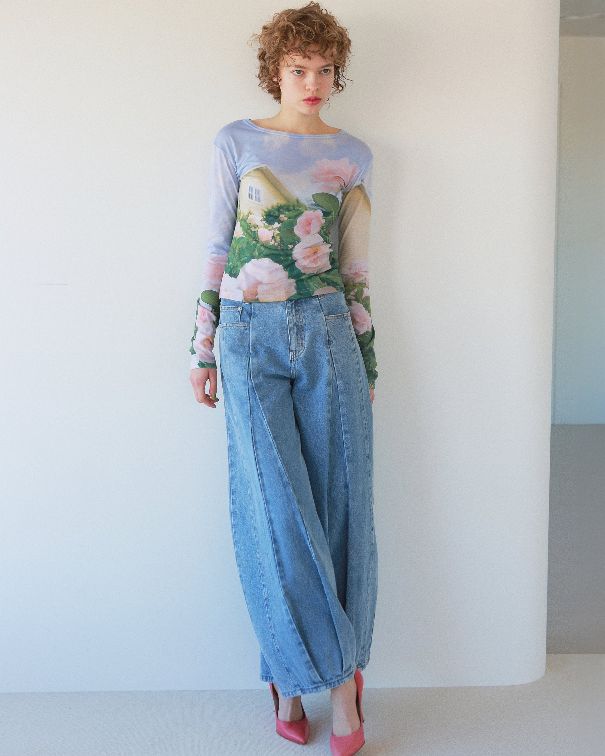 【新品タグ付】POPPY Captured scenery top 花柄トップス Captured scenery top