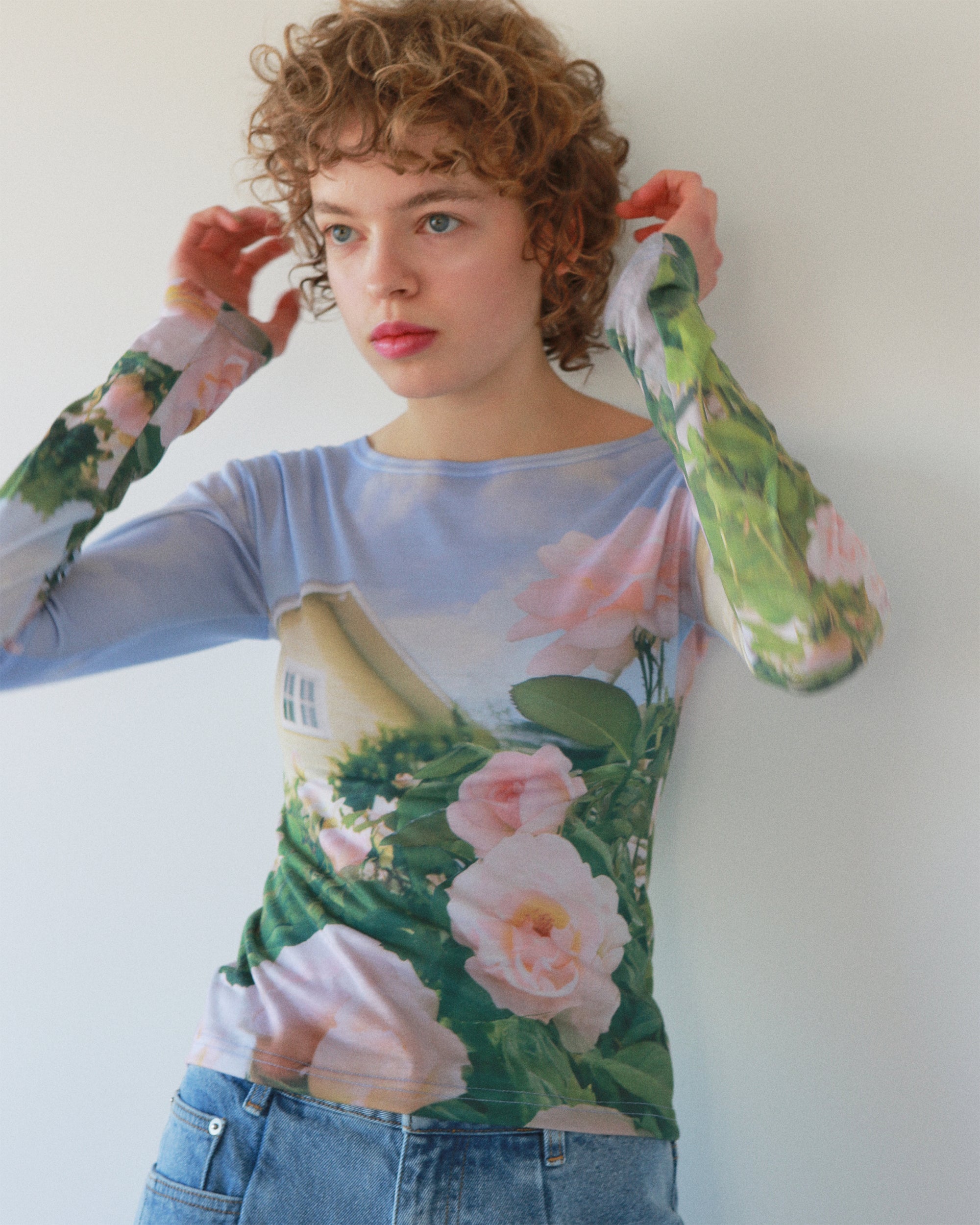 【新品タグ付】POPPY Captured scenery top 花柄トップス Captured scenery top