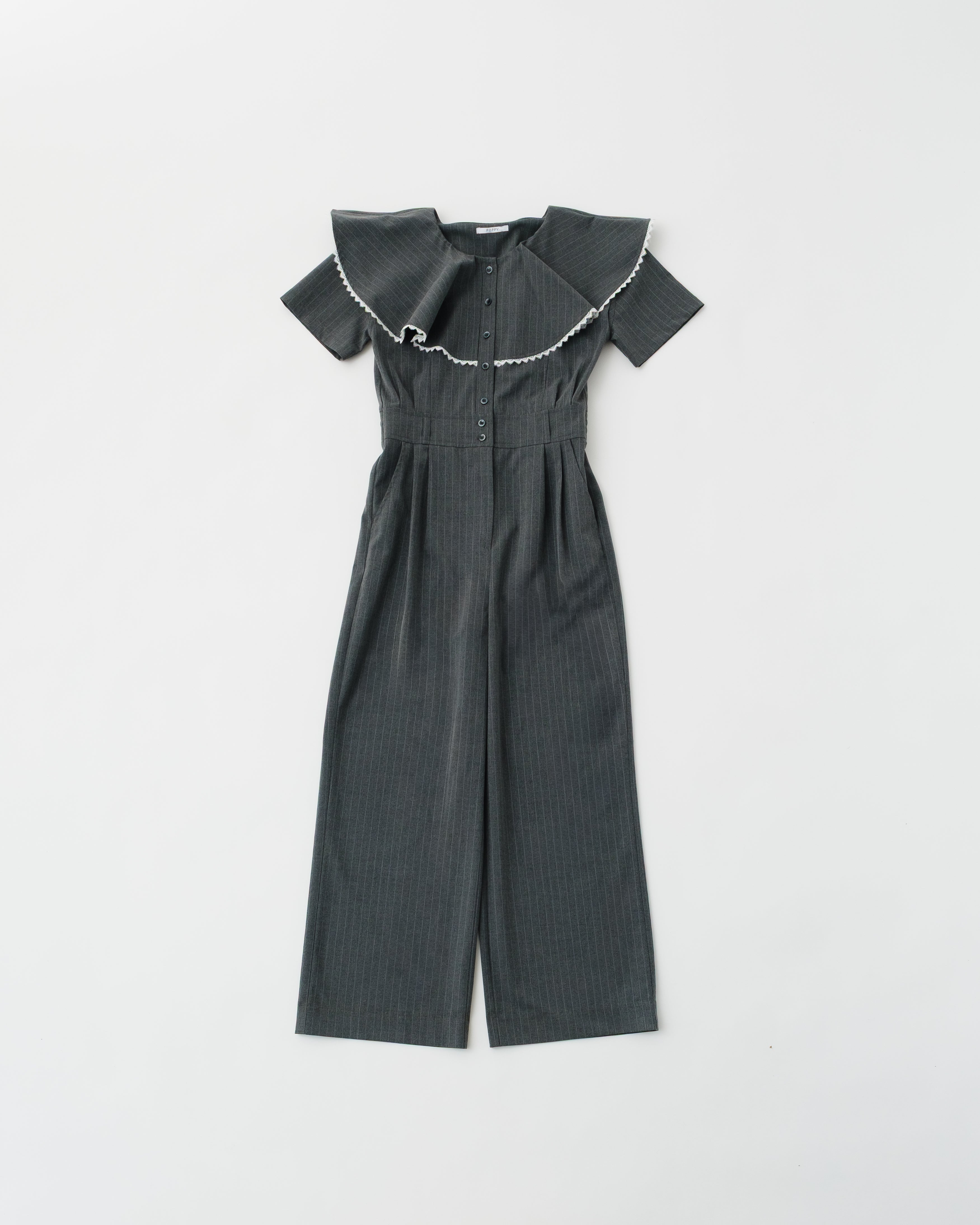 Ruffle collar romper