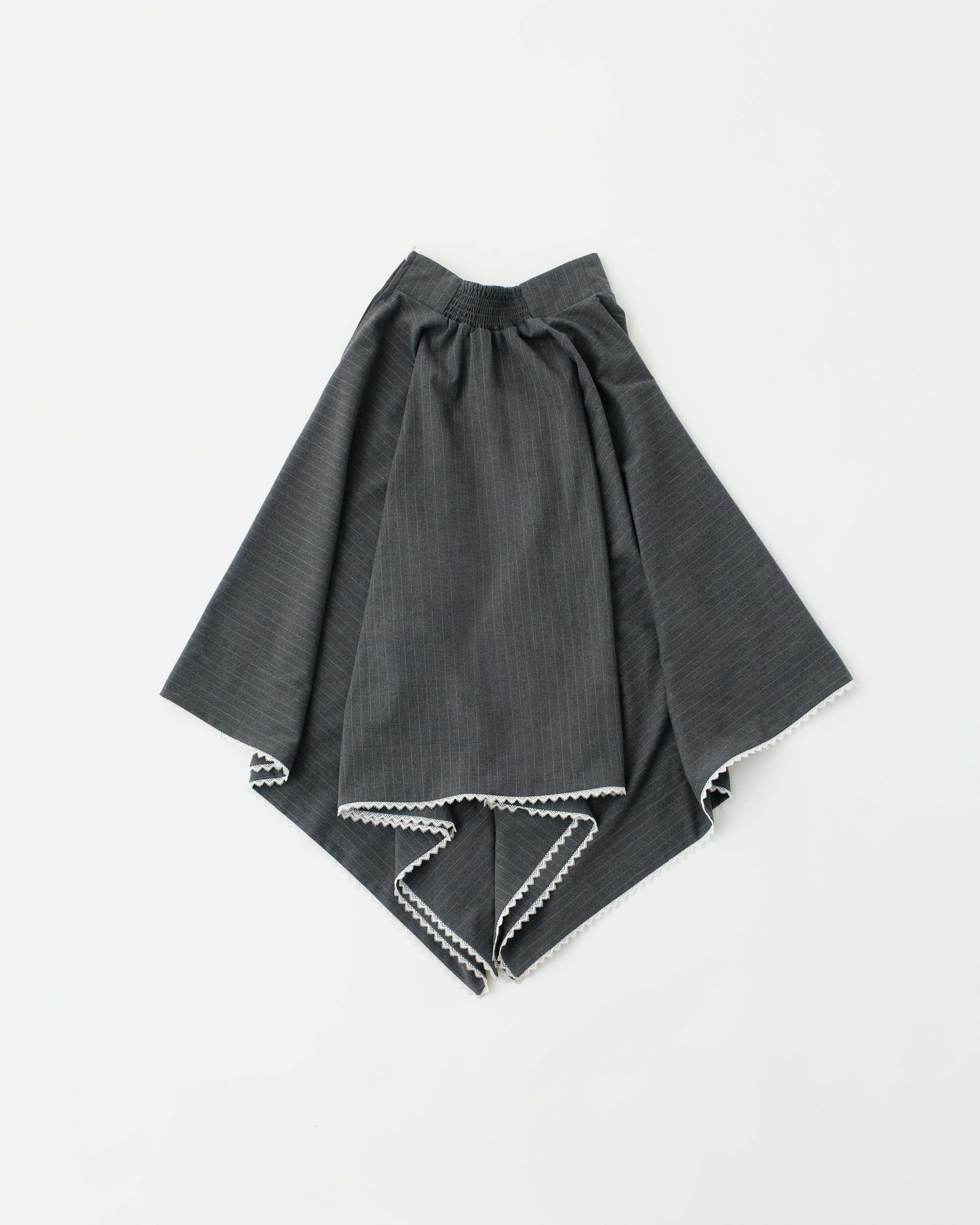 Corset handkerchief hem skirt