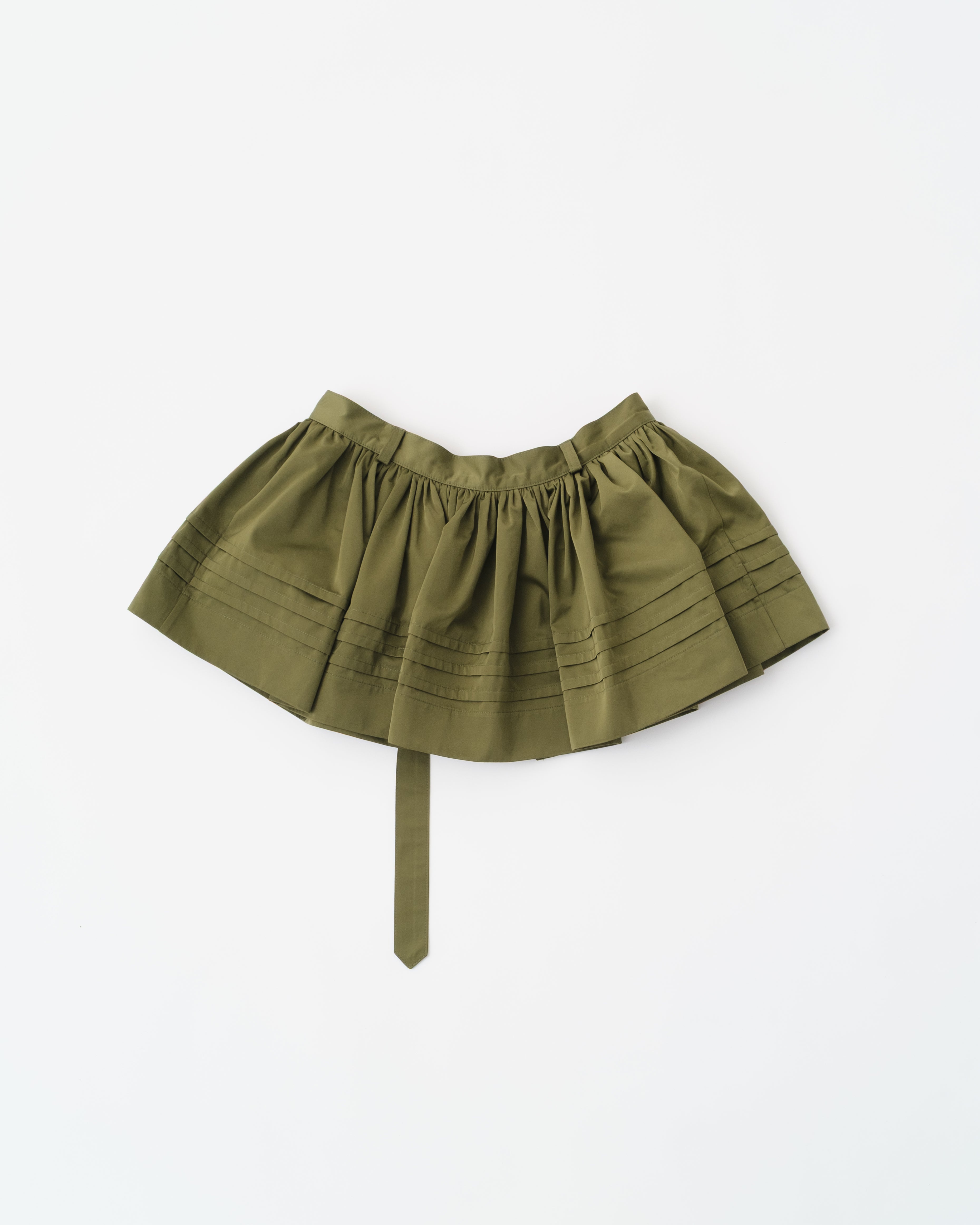 Peplum wrap mini skirt