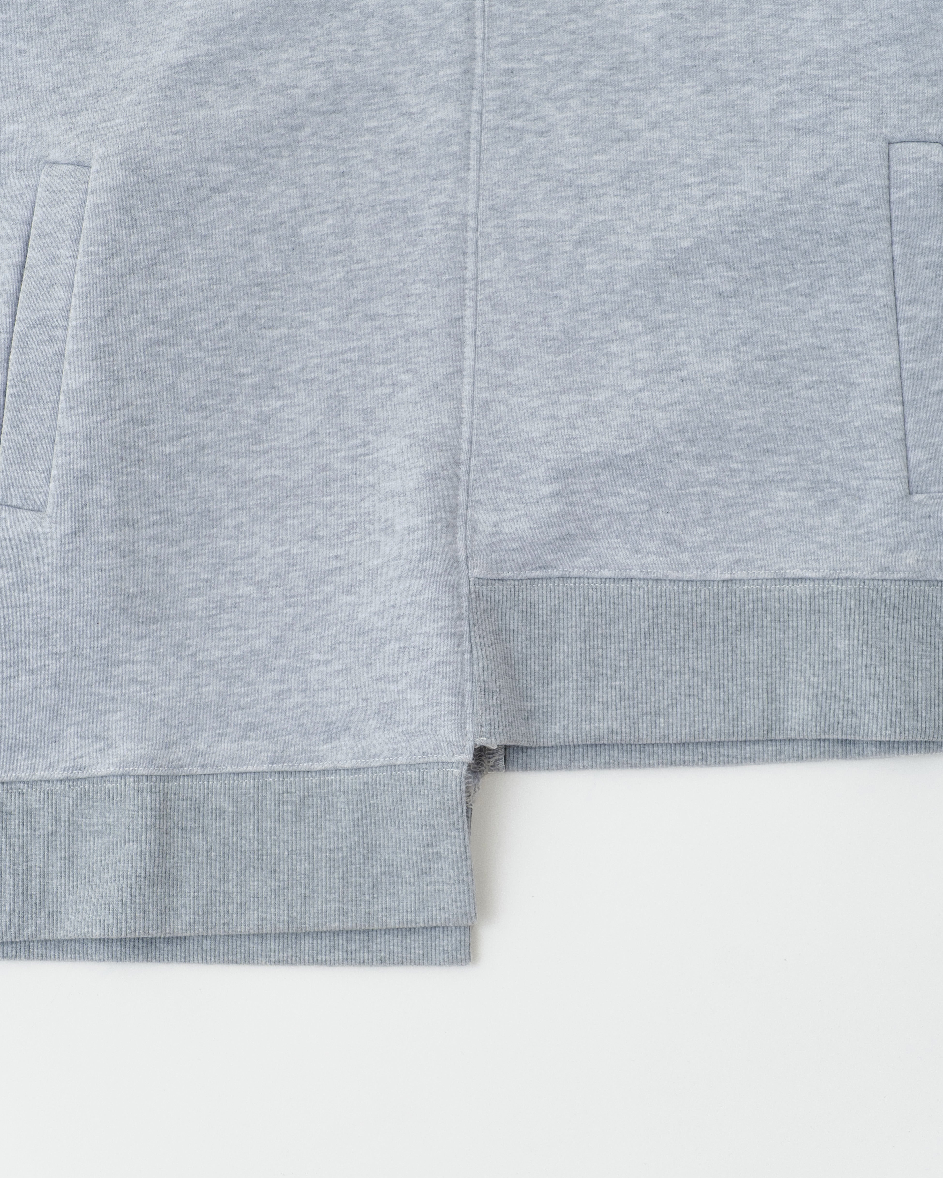 Flocky asymmetric hoodie vest