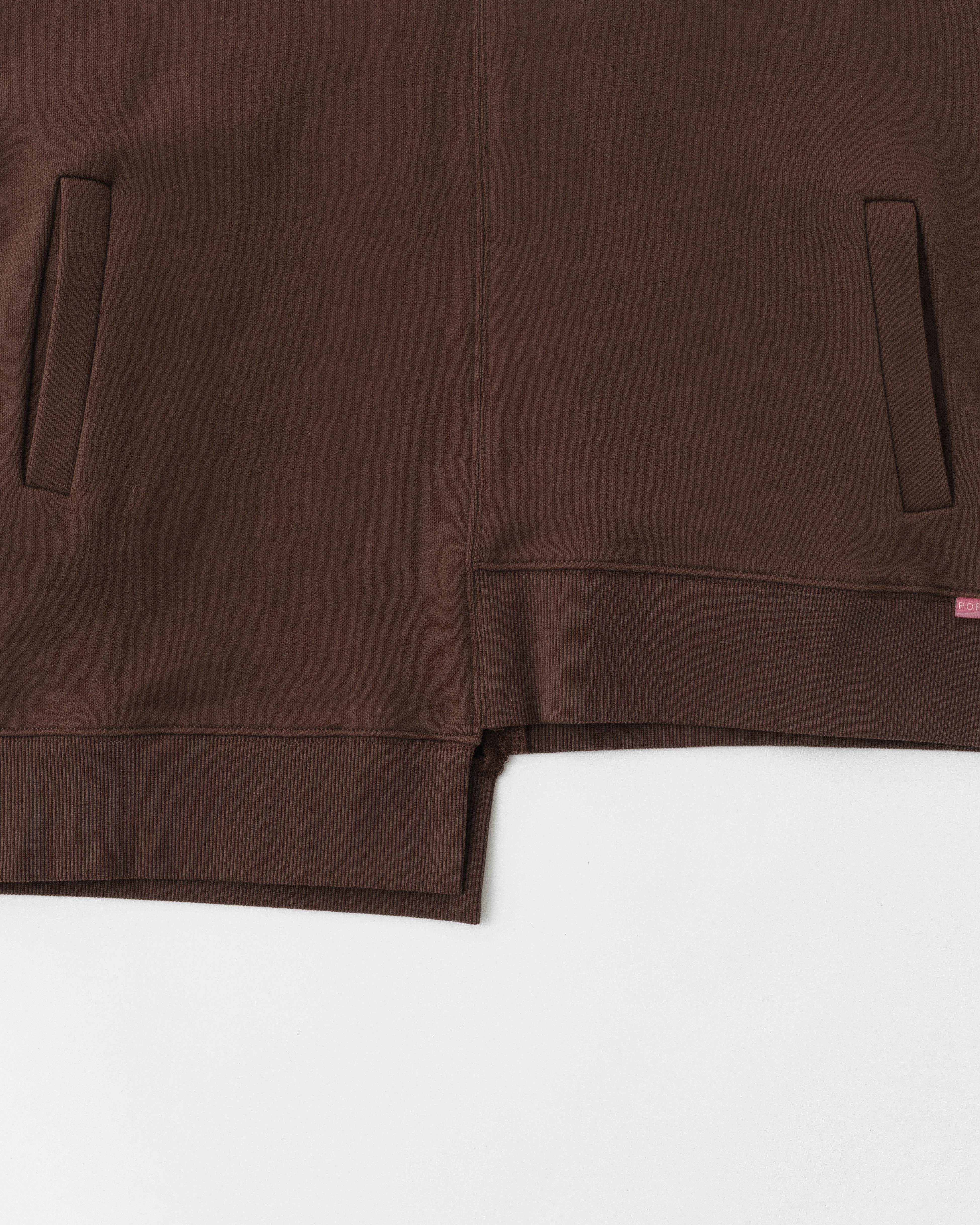 Flocky asymmetric hoodie vest