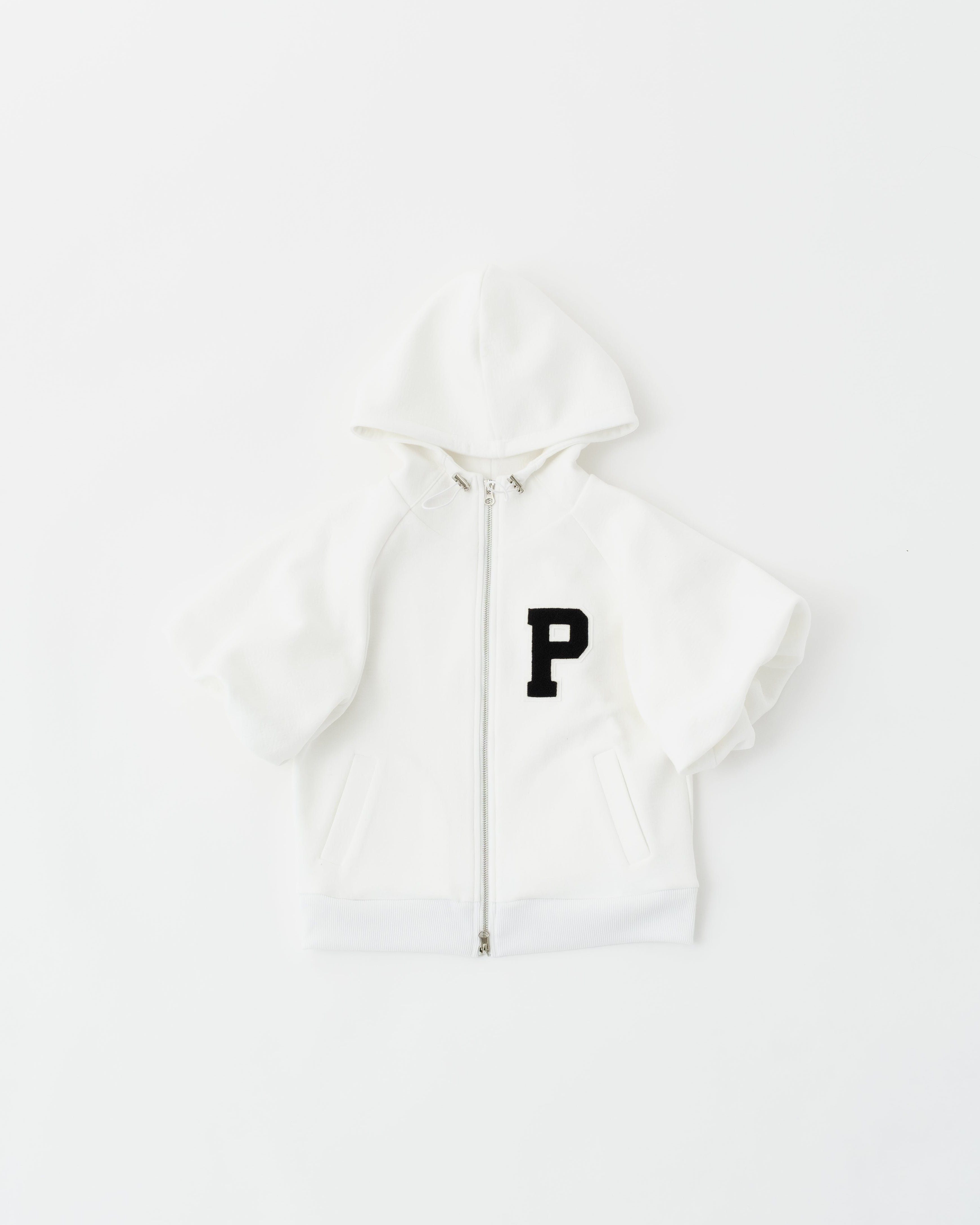 Balloon sleeve patch hoodie