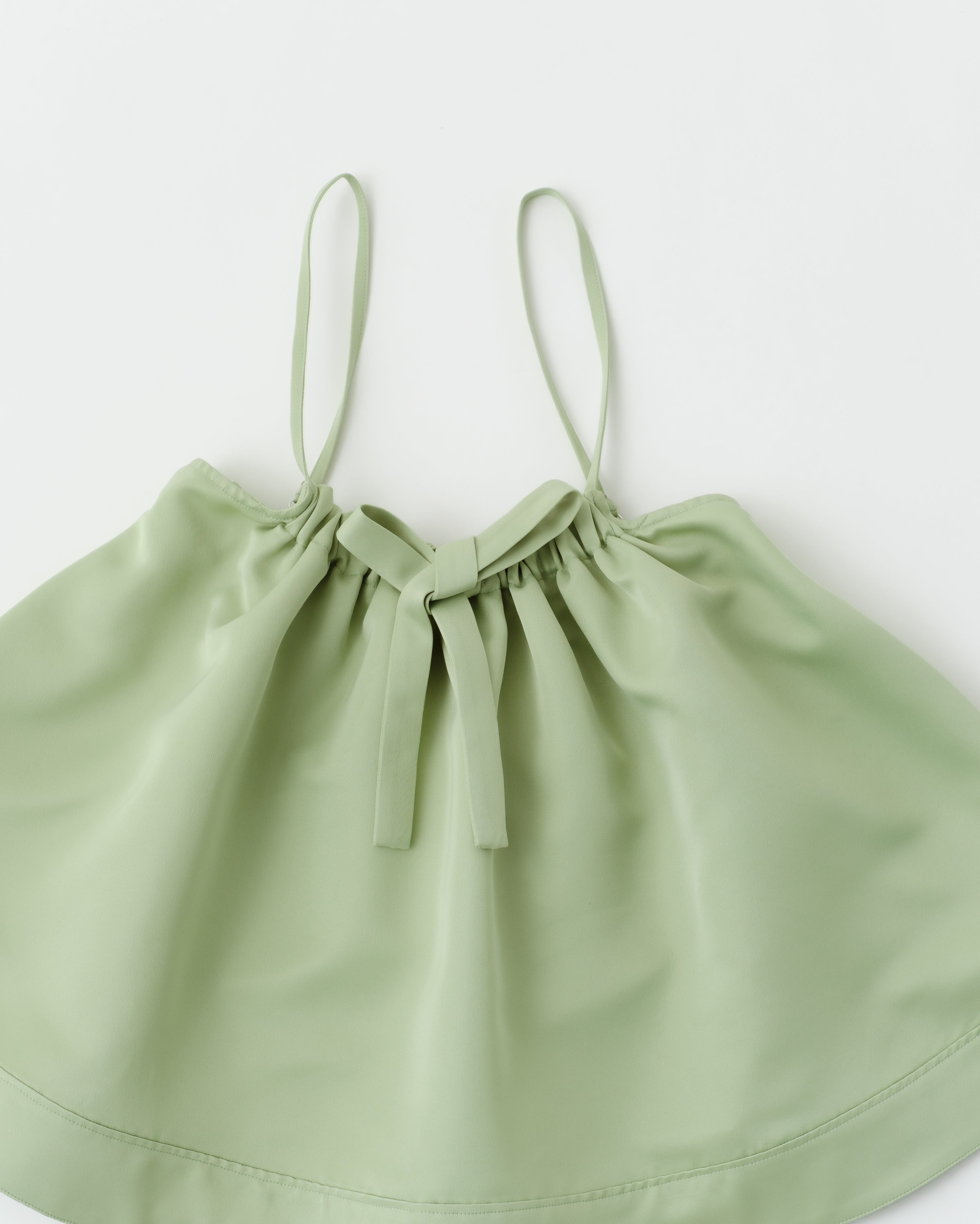 Puff satin top