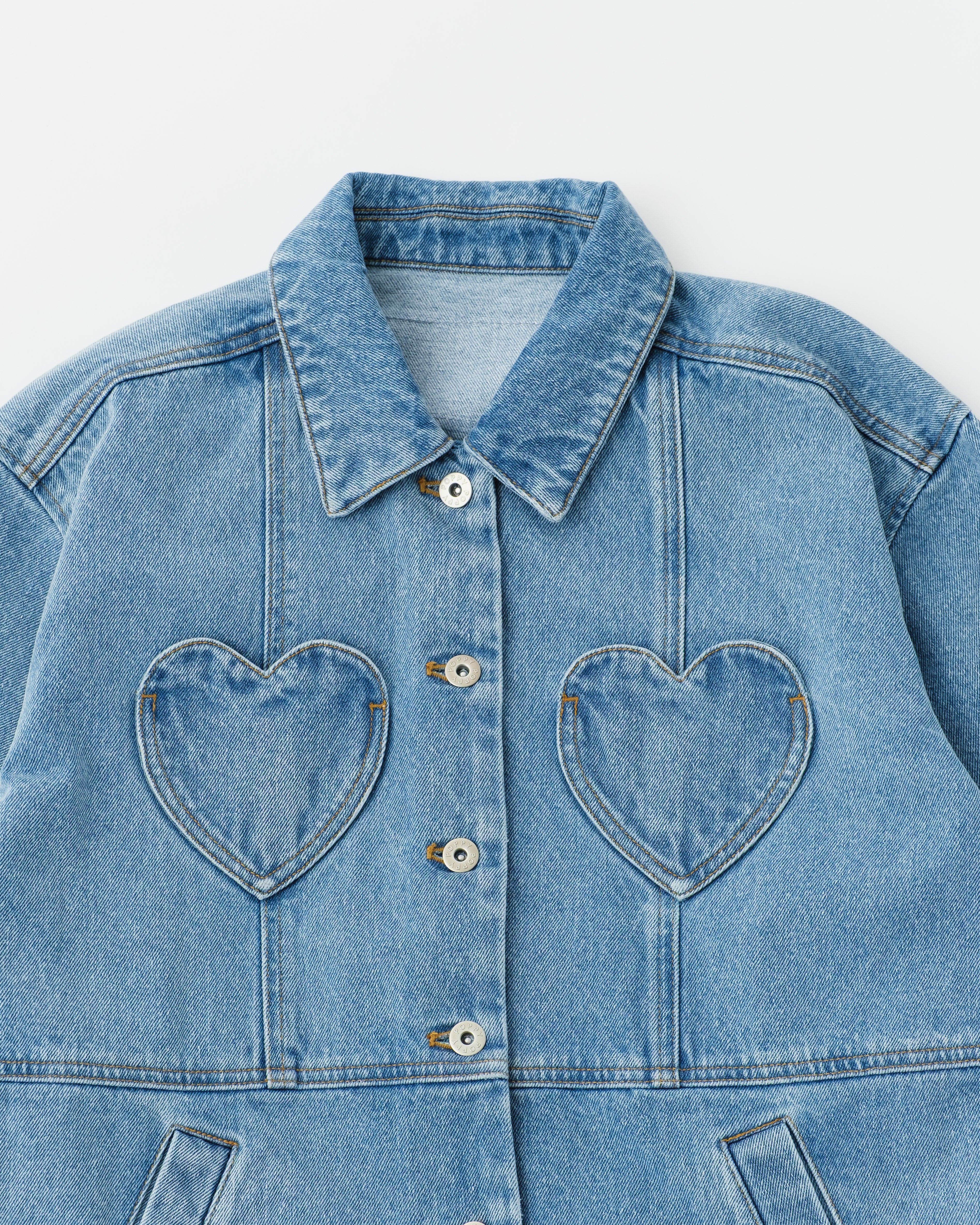 <b>POPUP先行販売</b><br>Heart pocket denim jacket