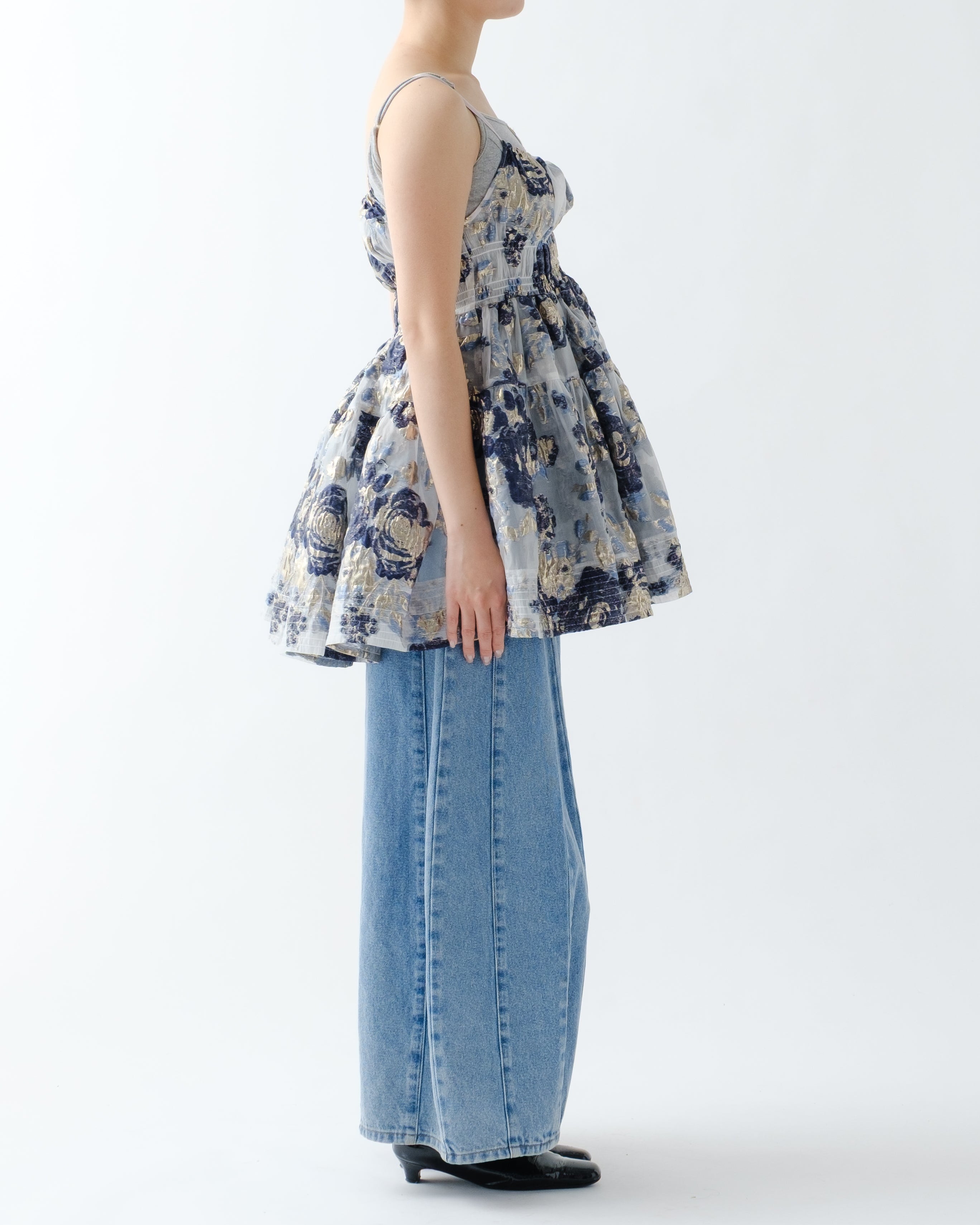 トップス Poppy AIRY BLOOM TUNIC blue AIRY BLOOM TUNIC