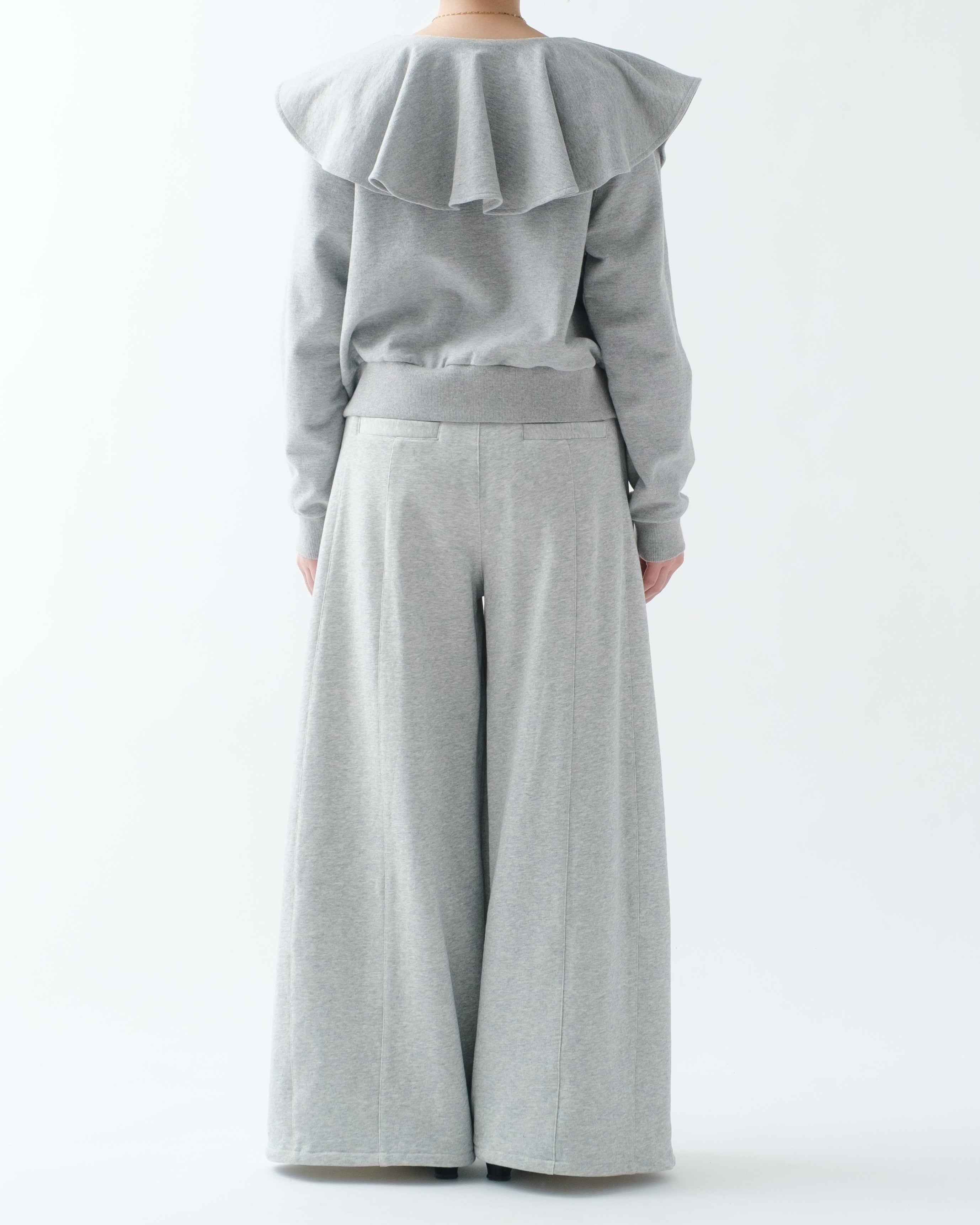 PLEATED BALLOON SWEAT PANTS