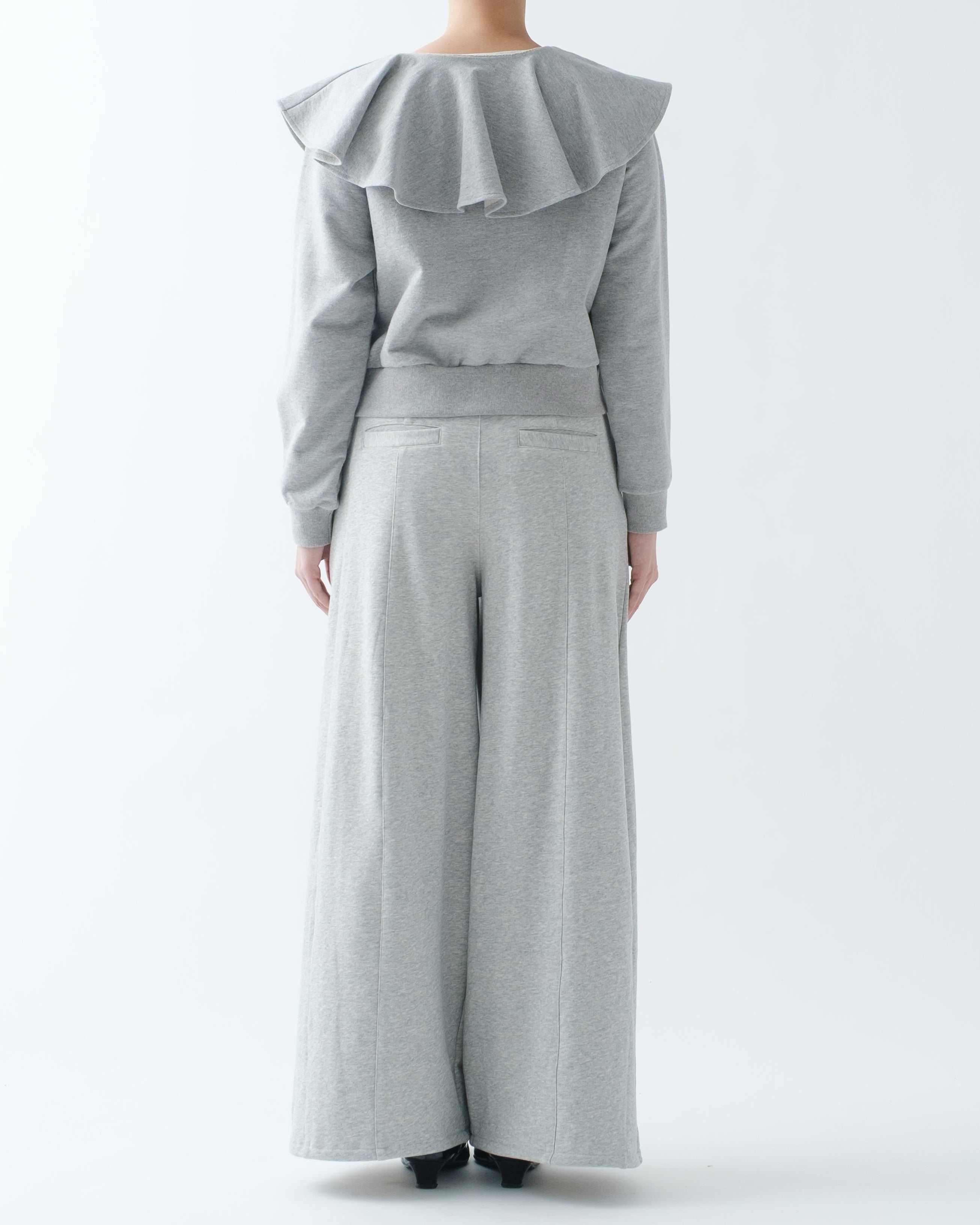 PLEATED BALLOON SWEAT PANTS