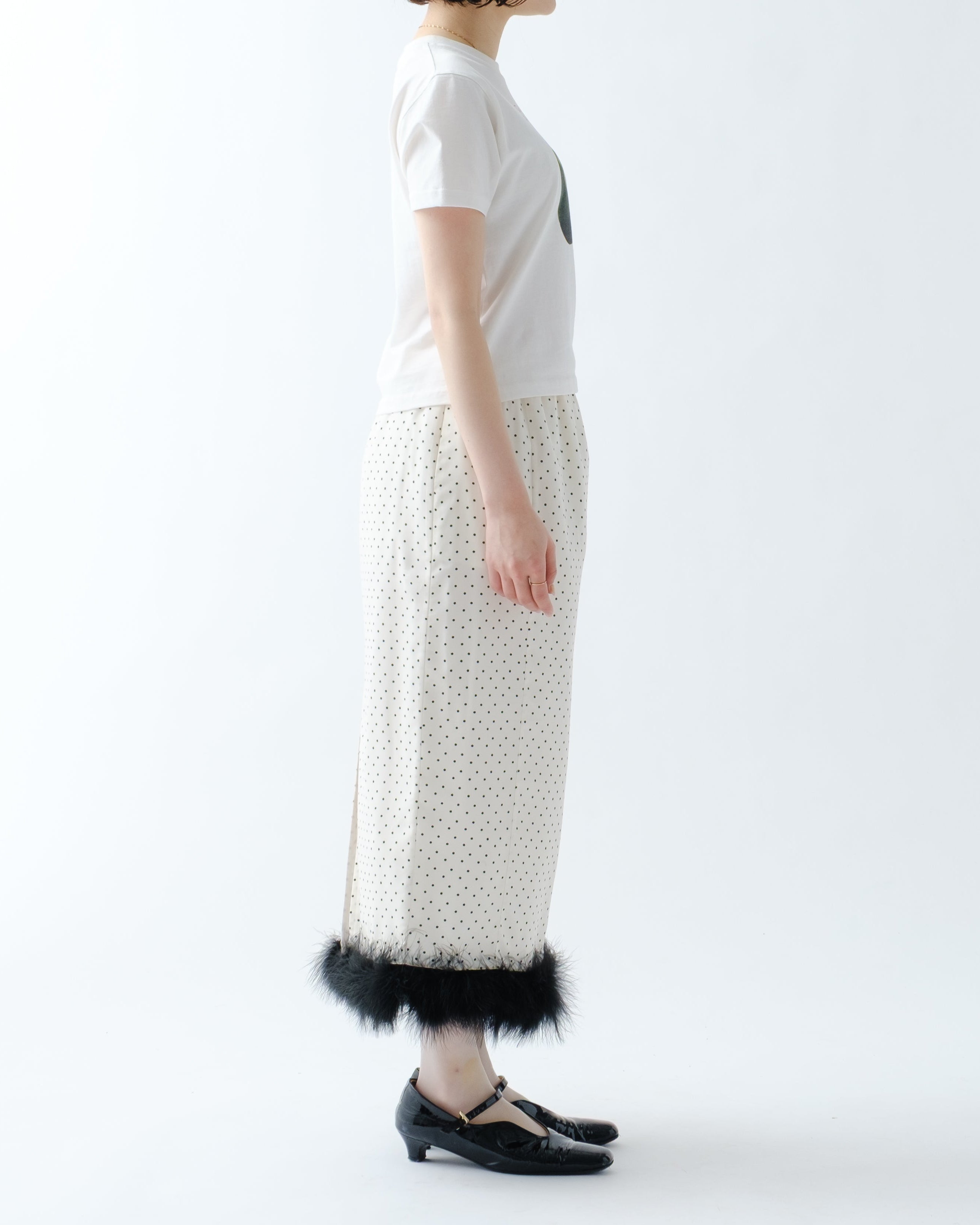 DOT FEATHER SKIRT