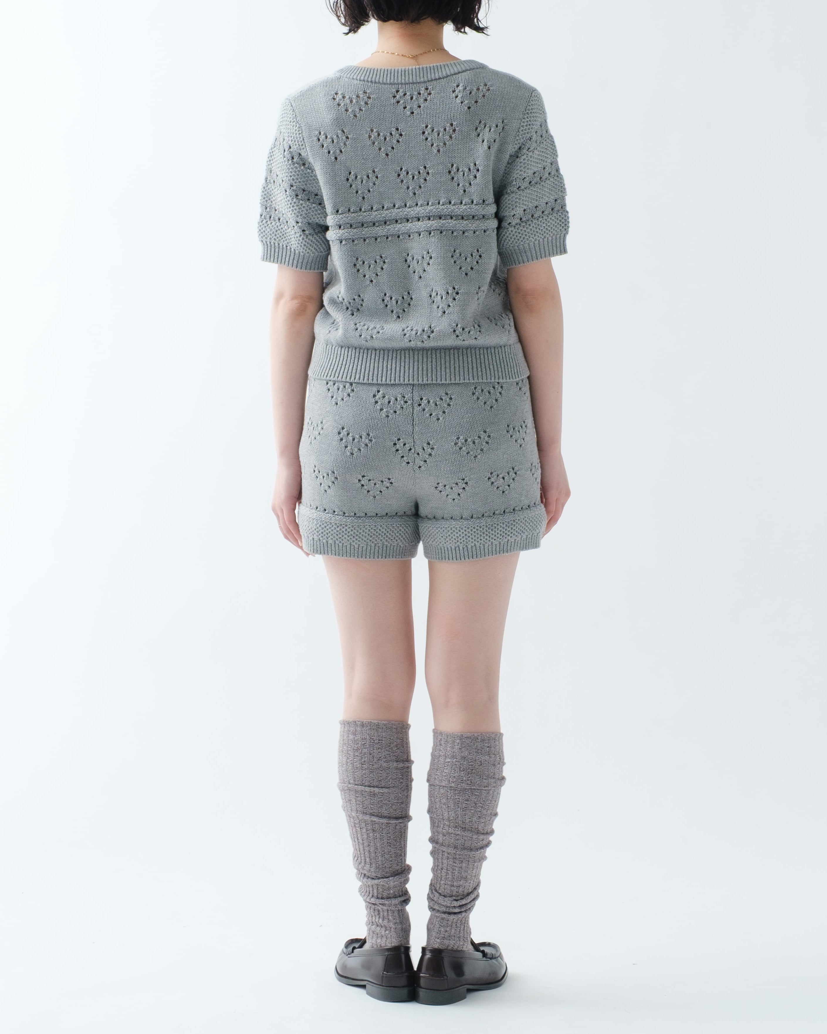 LOVE EYELET KNIT CARDIGAN