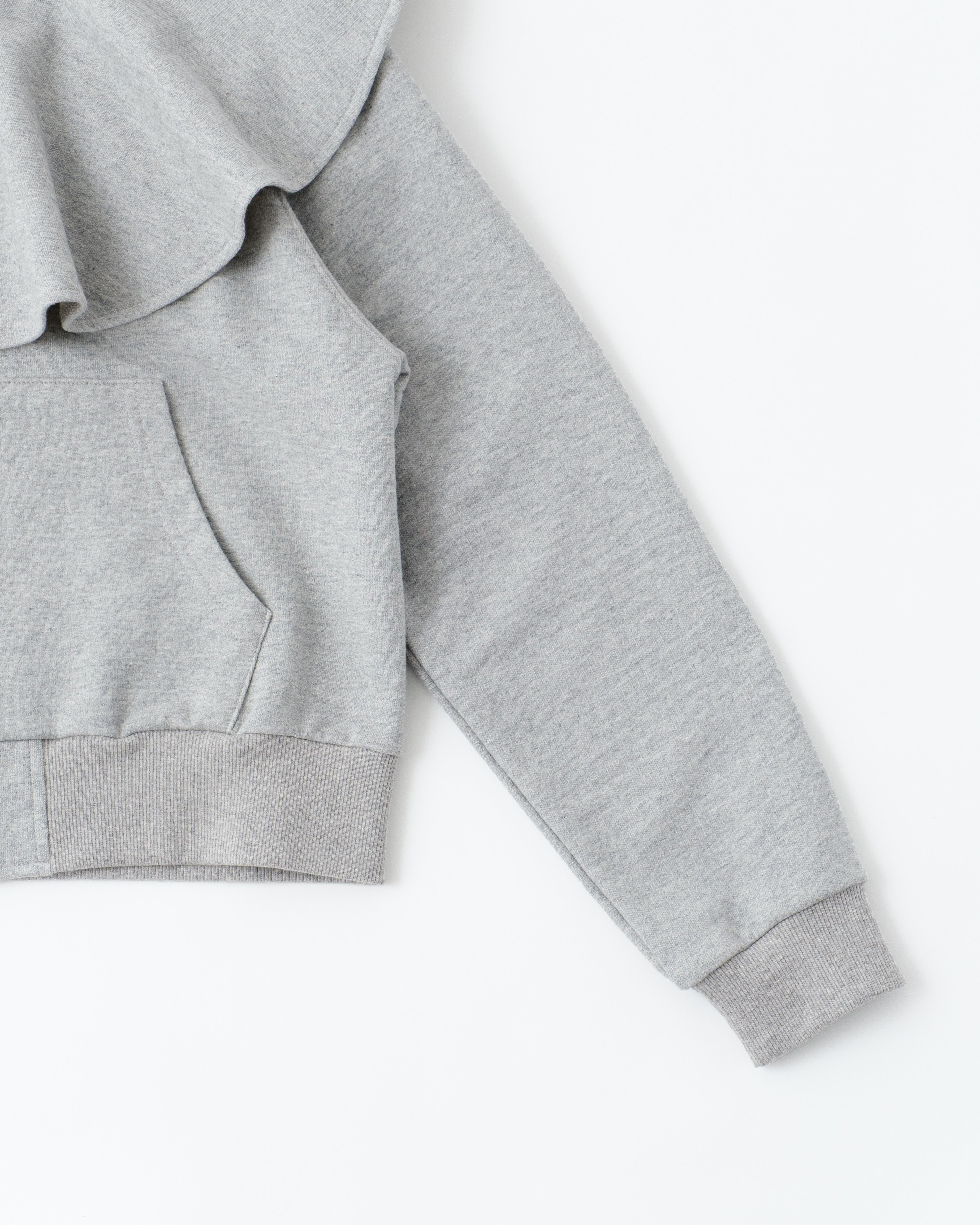 RUFFLE COLLAR SWEAT ZIP