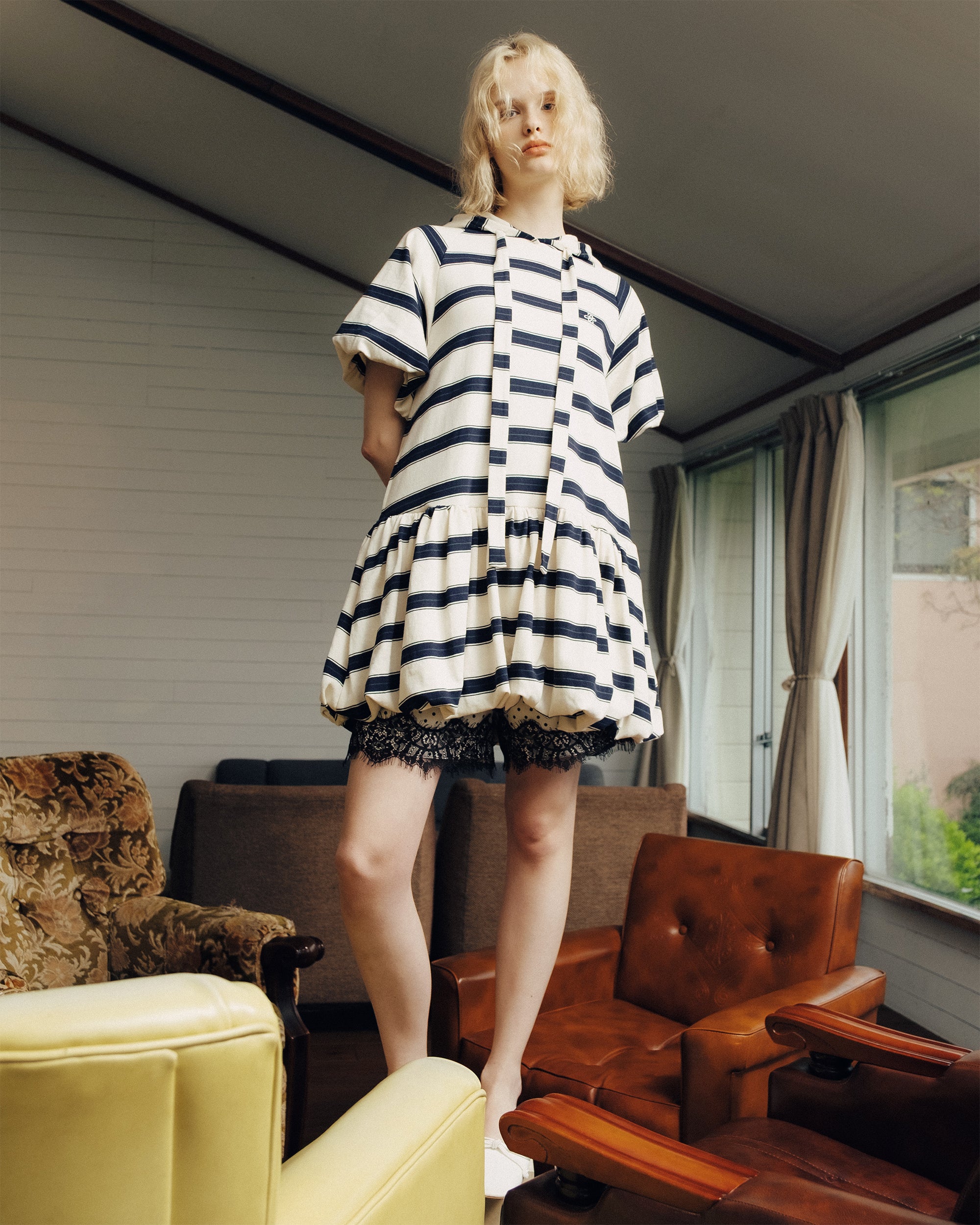 Bubble hoodie dress