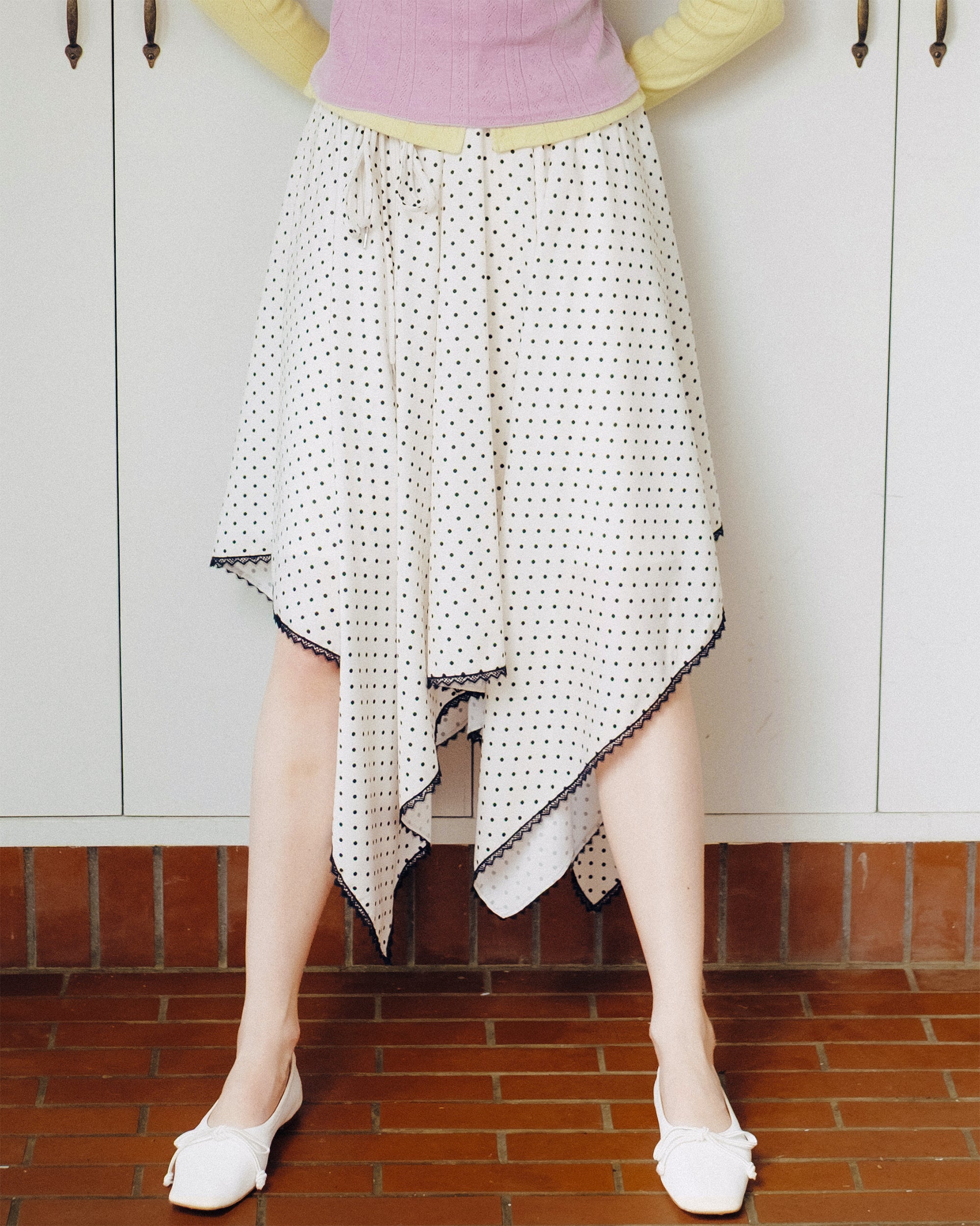 Airy handkerchief skirt