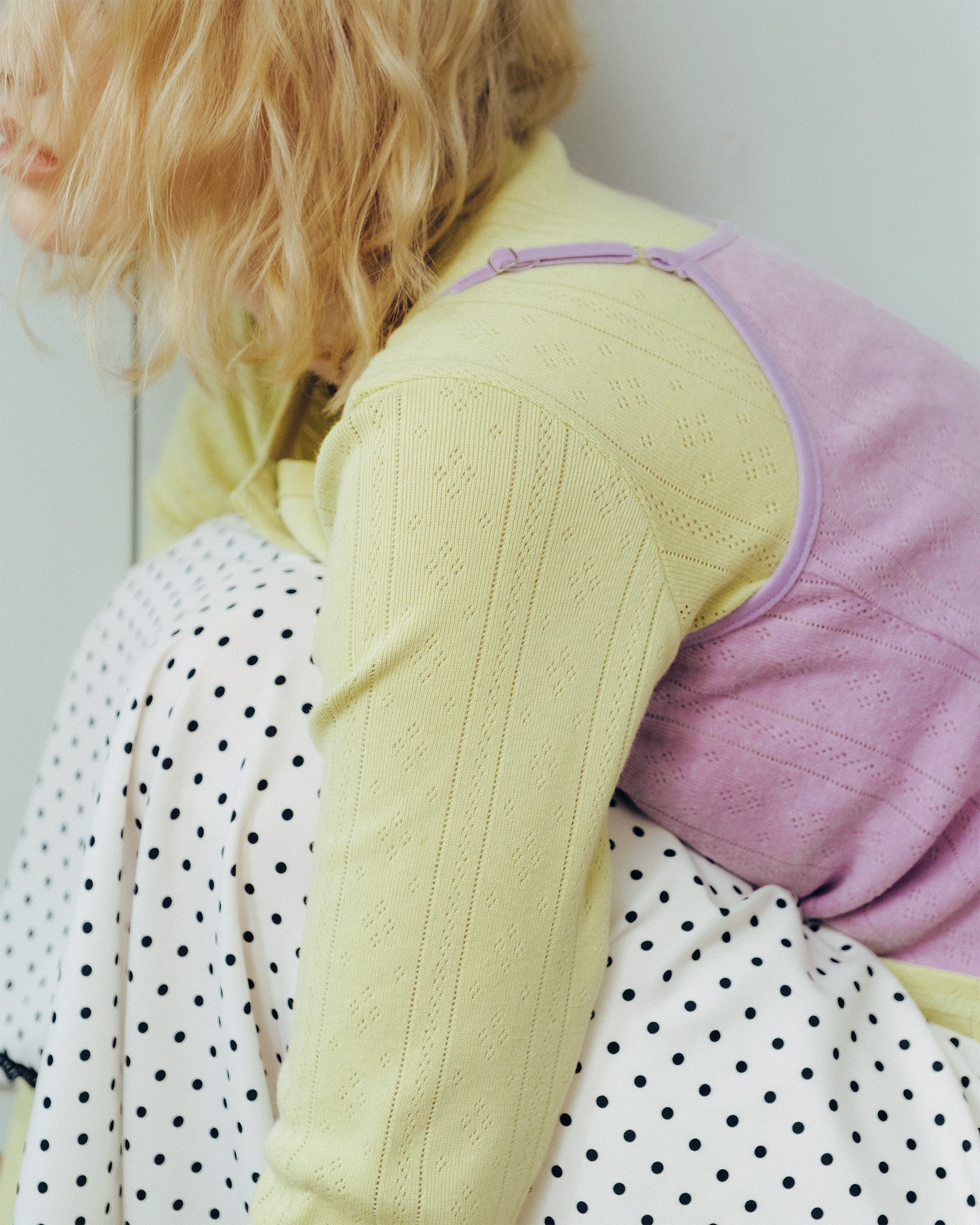 Tender bloom eyelet top