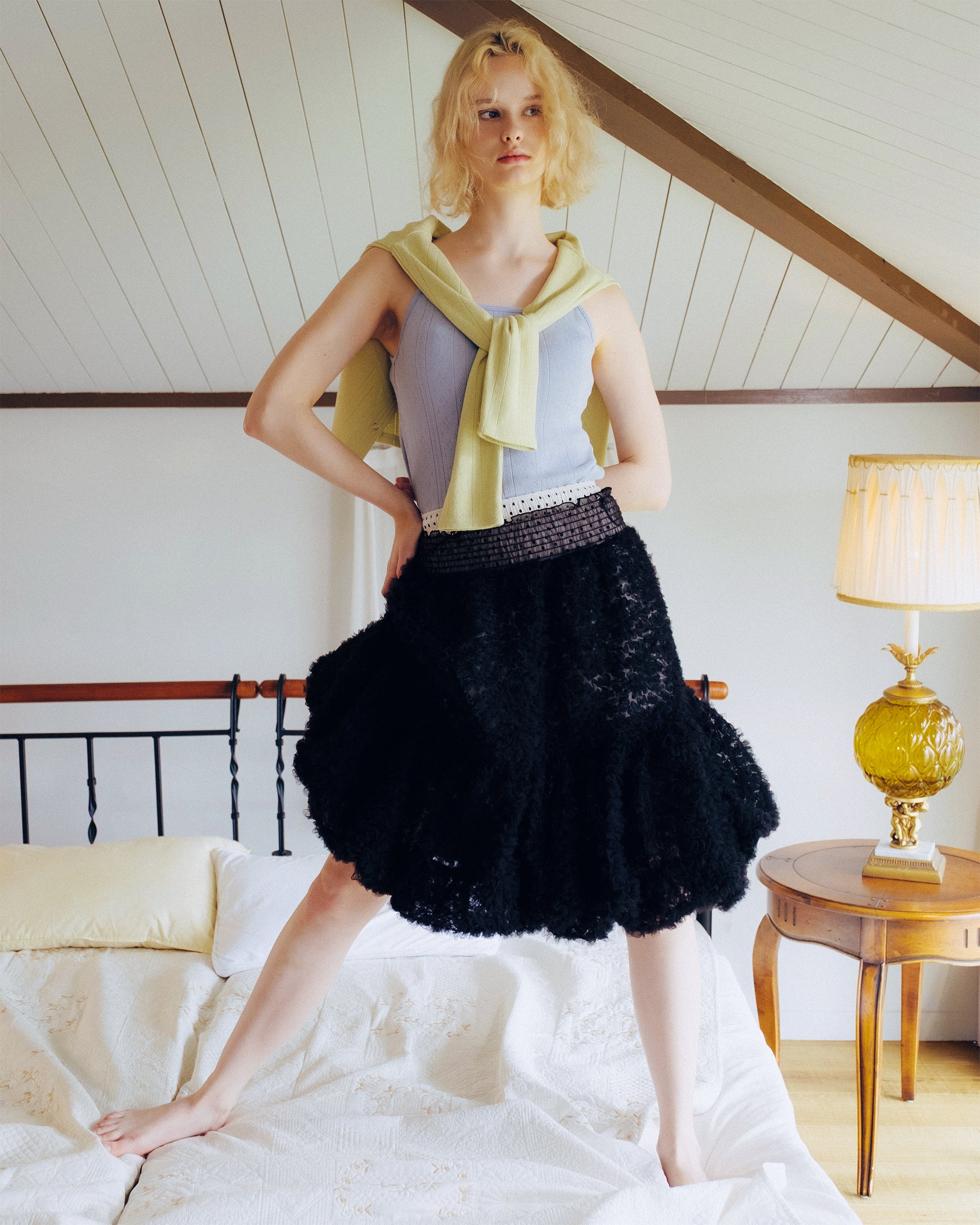 トップス POPPY-Tender bloom eyelet top Tender bloom eyelet top