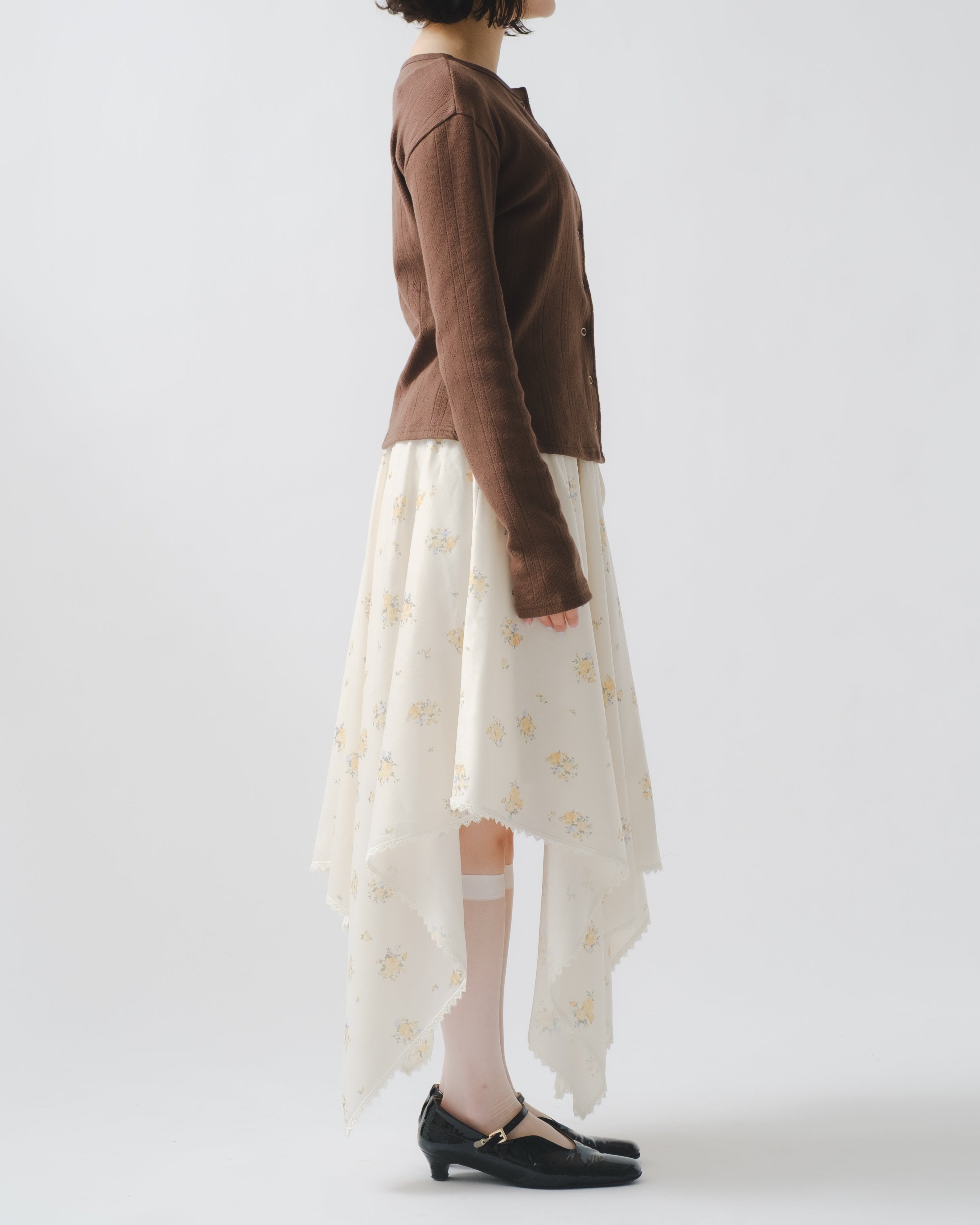 新品　POPPY エアリーハンカチーフスカート　ドット　あさぎーにょ Airy handkerchief skirt