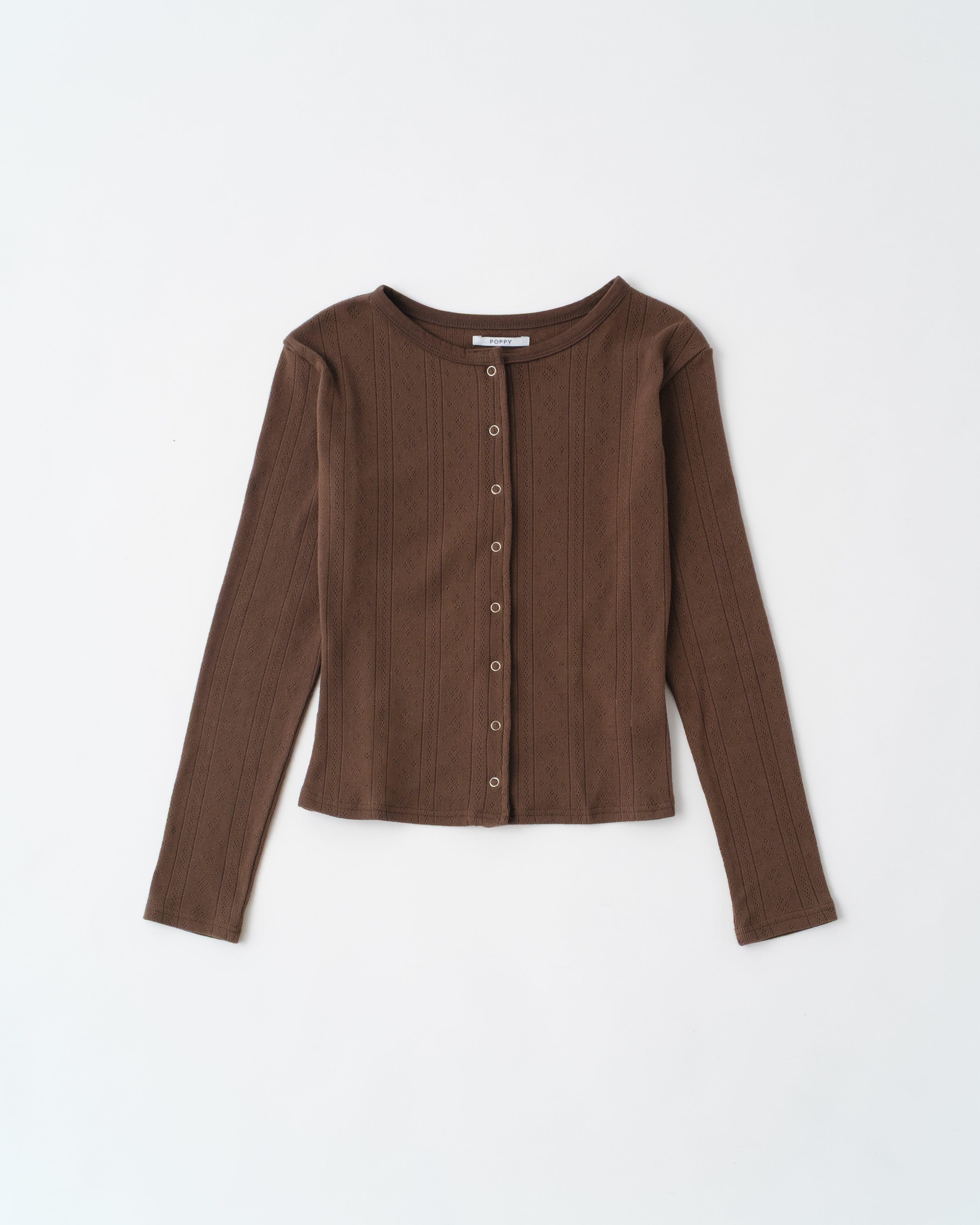 Tender two tone eyelet top