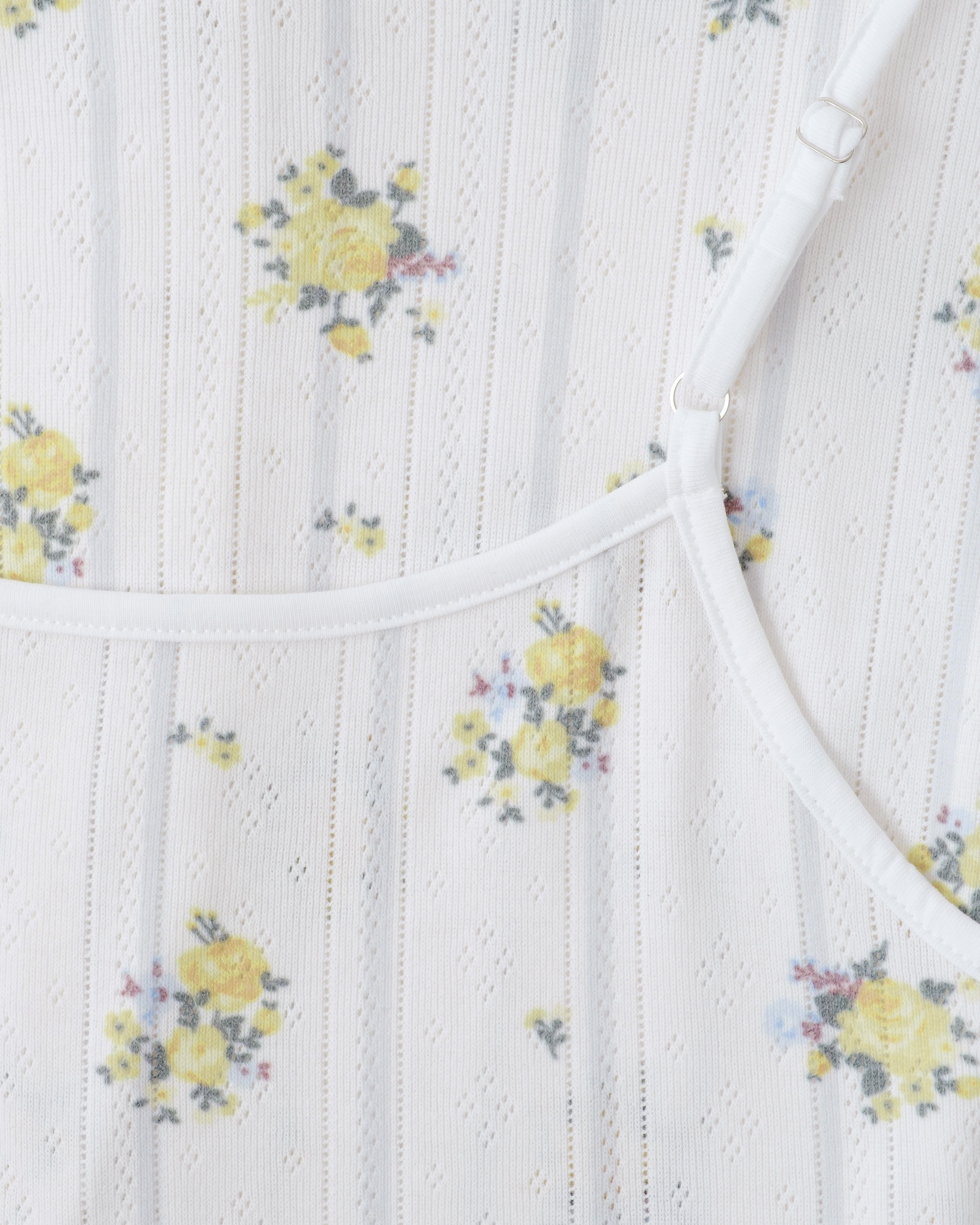 Tender bloom eyelet top (yellow)