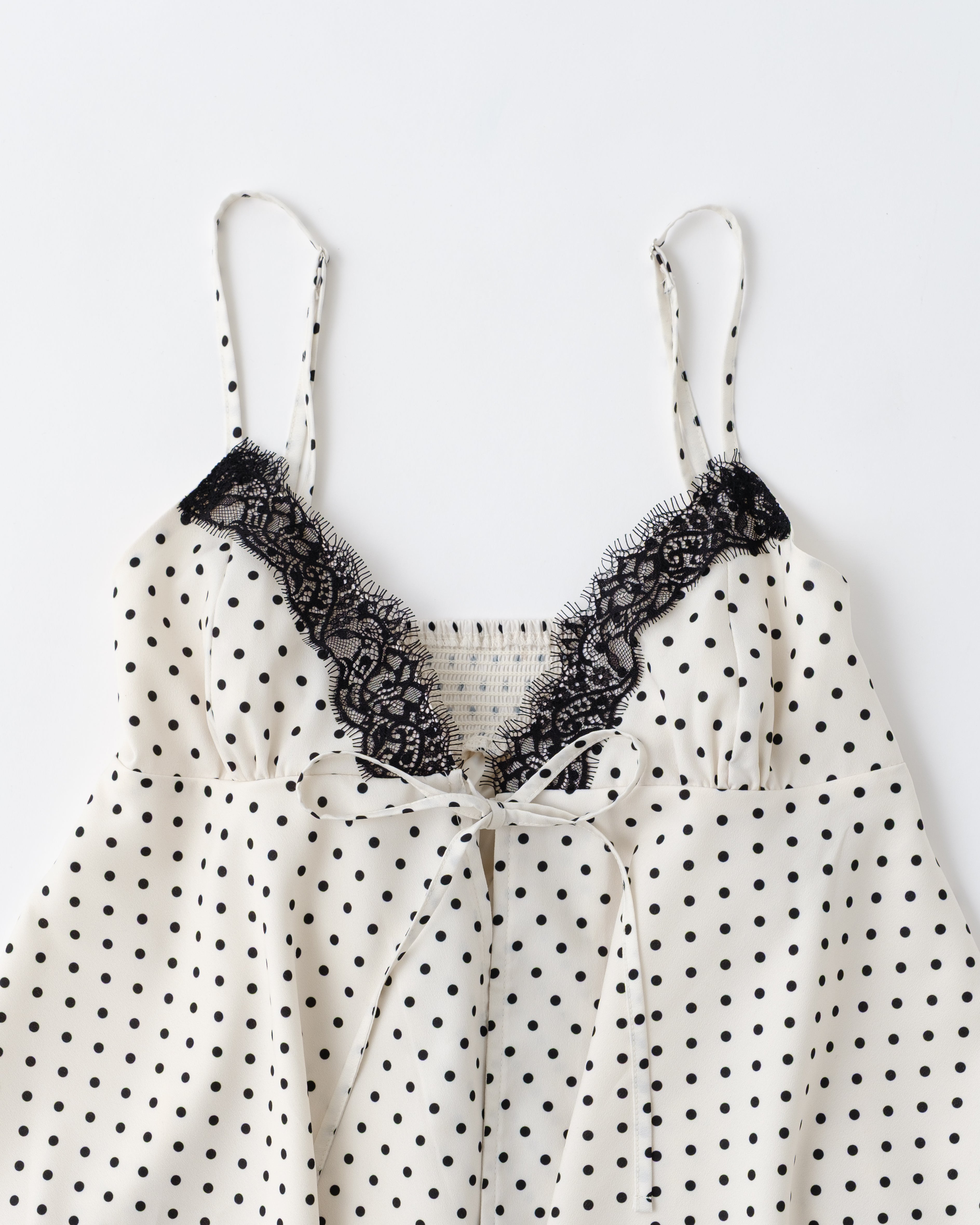 Airy tie handkerchief tunic (ivory)