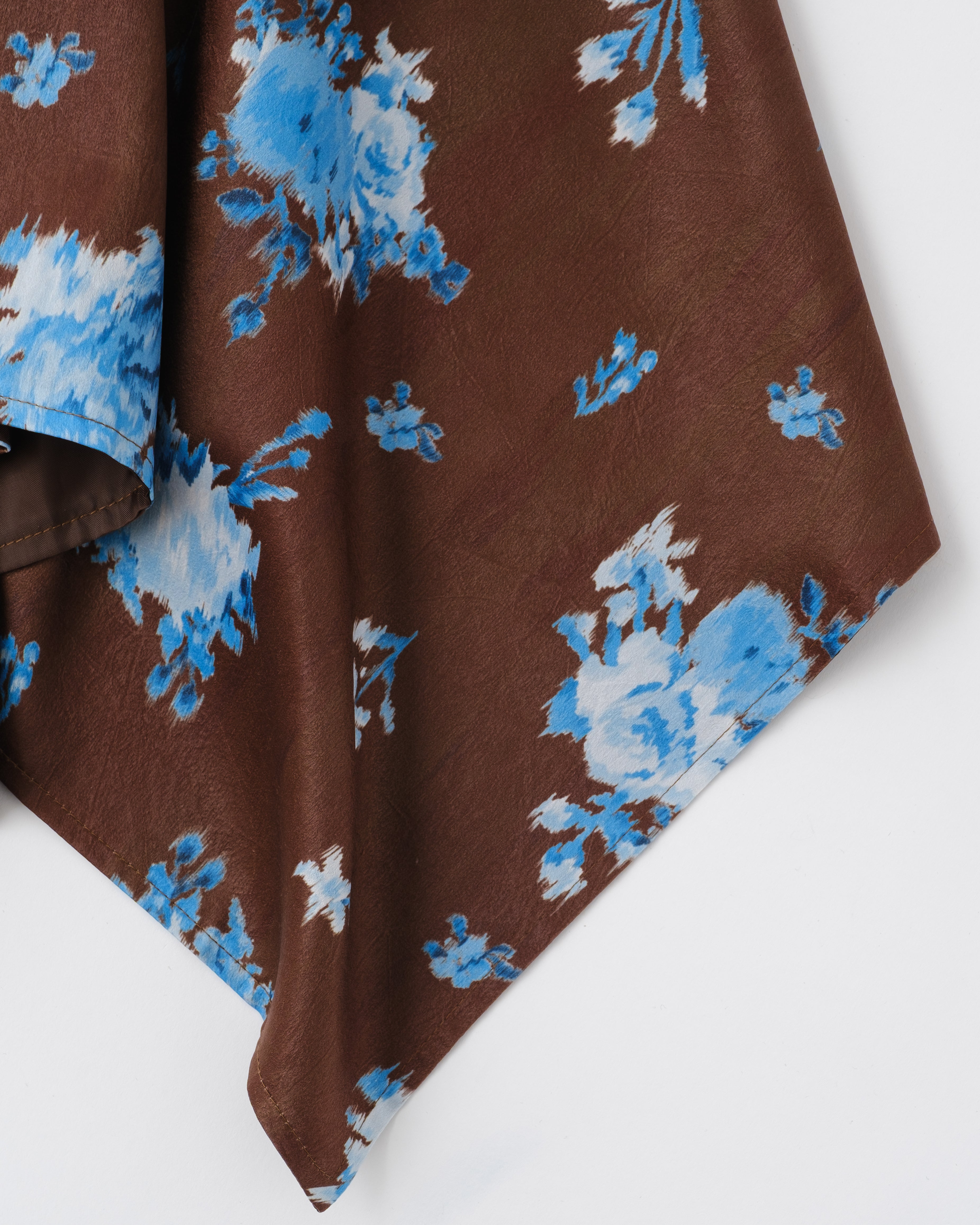 Airy tie handkerchief tunic (brown)