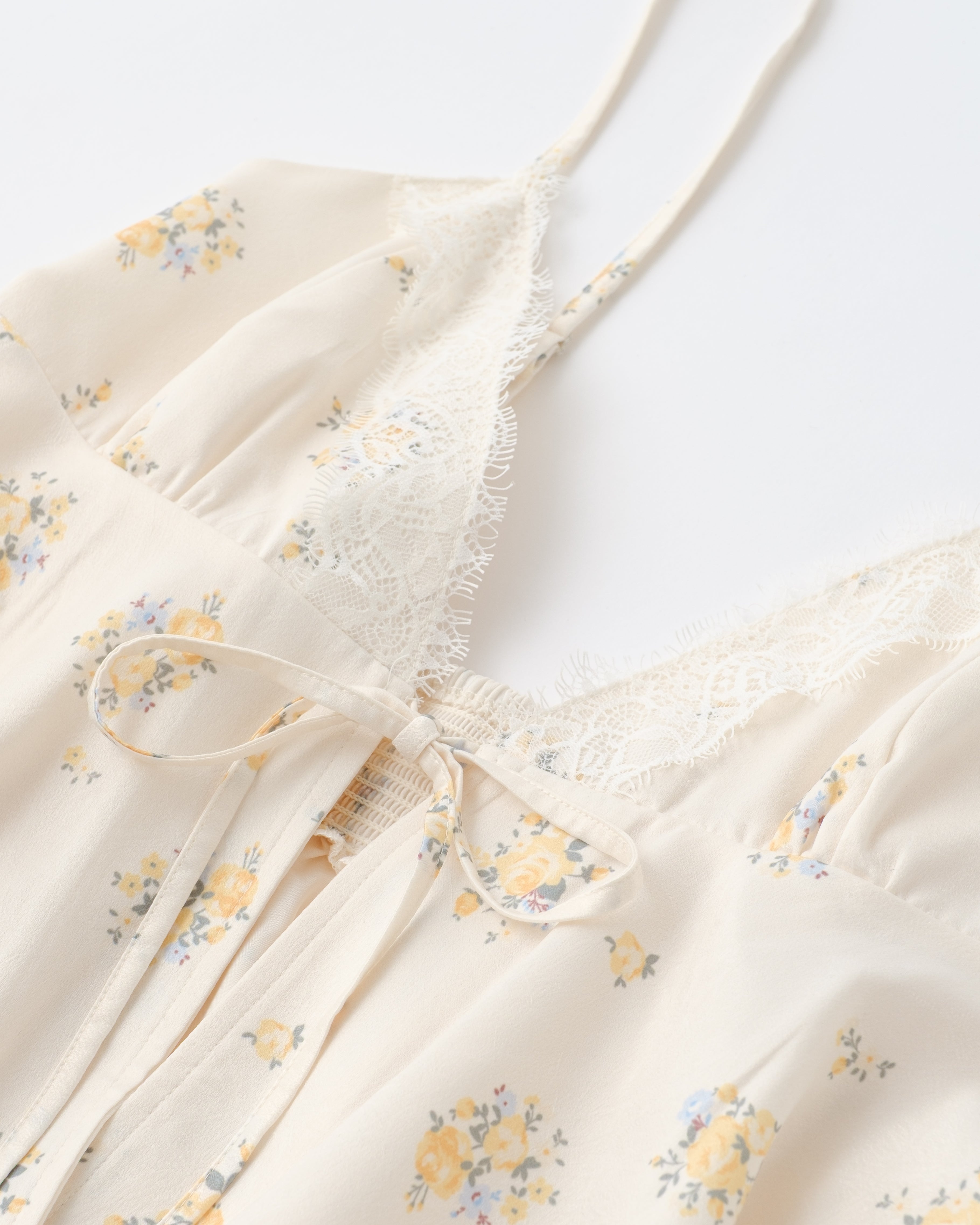 Airy tie handkerchief tunic (yellow)