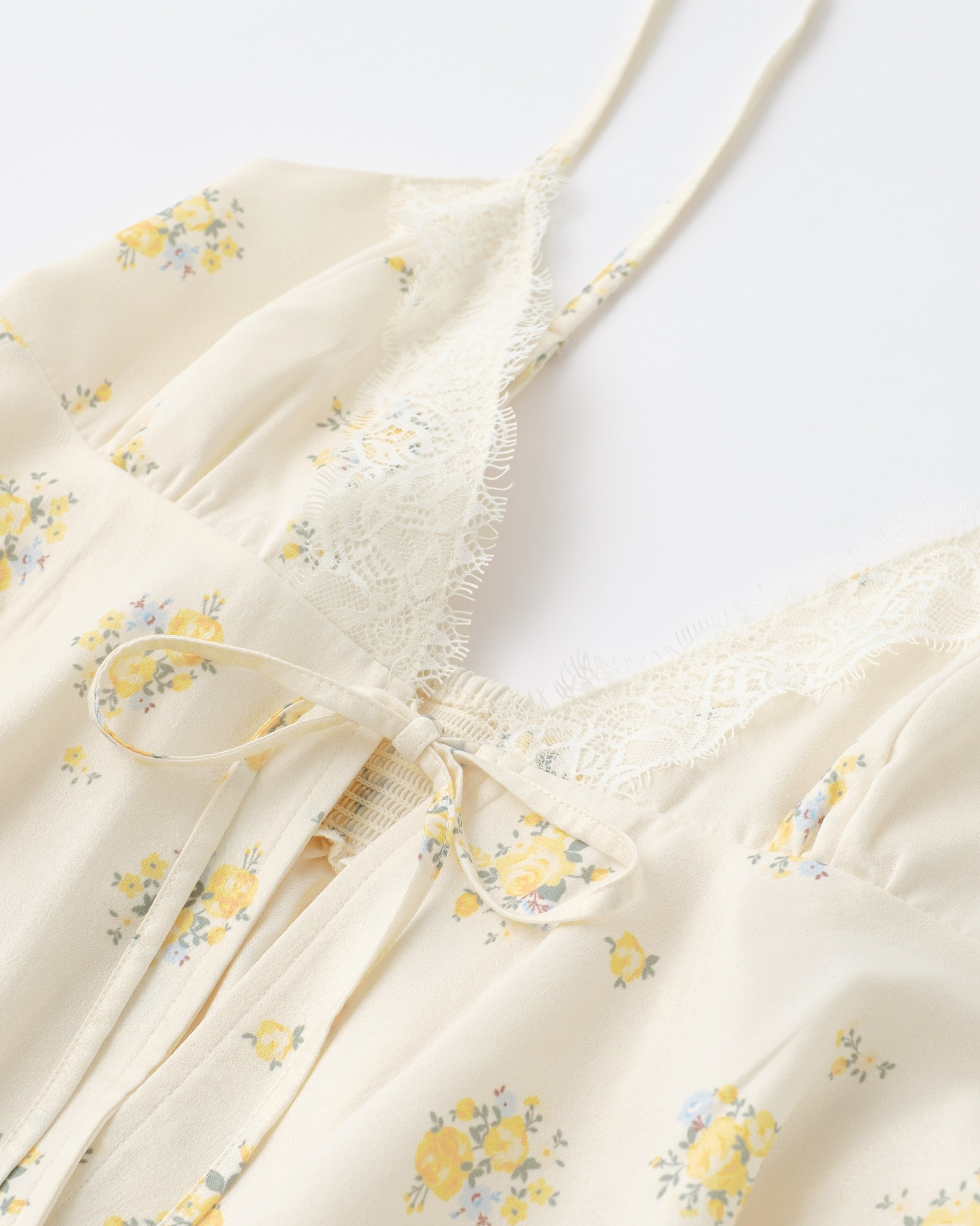 Airy tie handkerchief tunic (yellow)