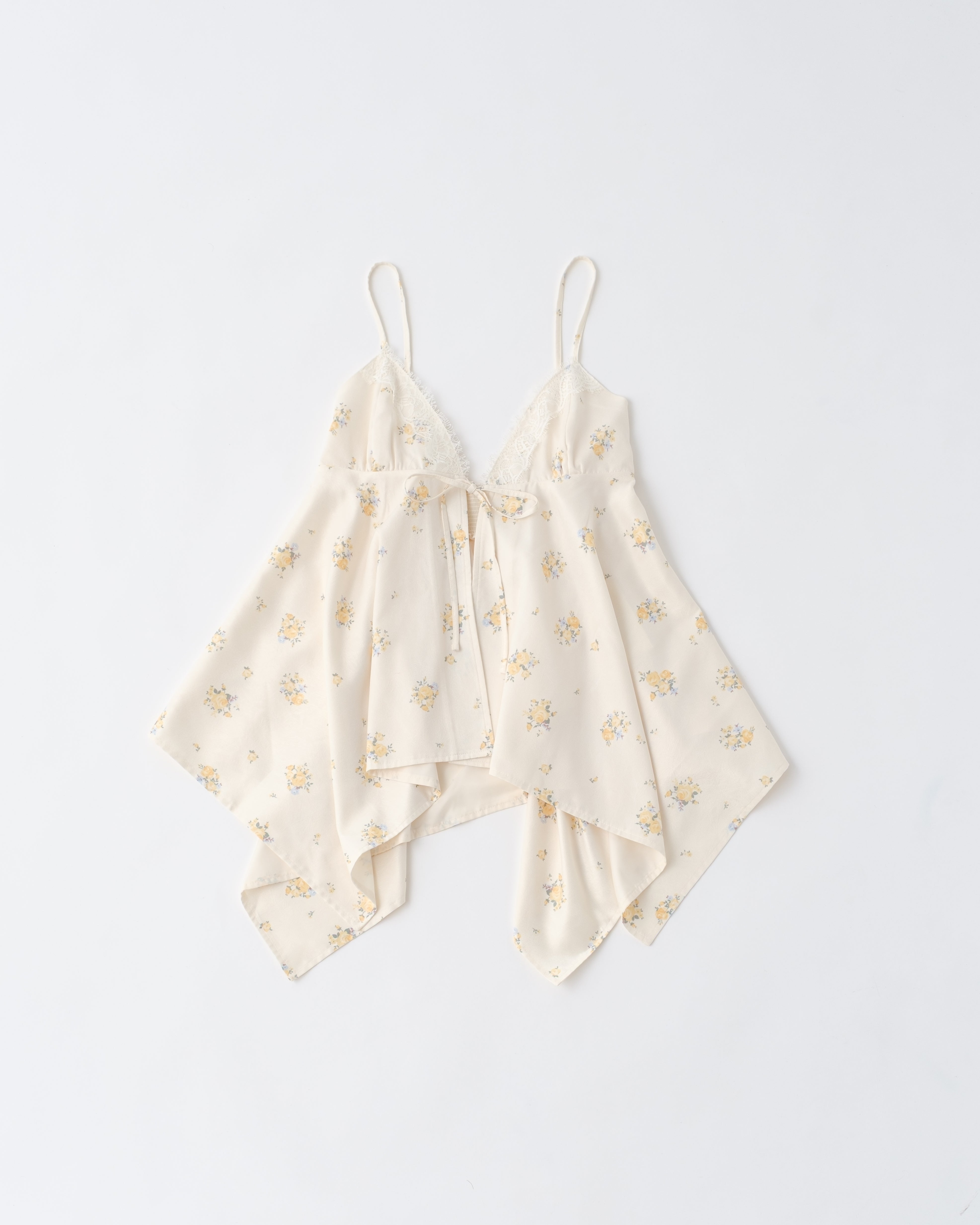 Airy tie handkerchief tunic (yellow)