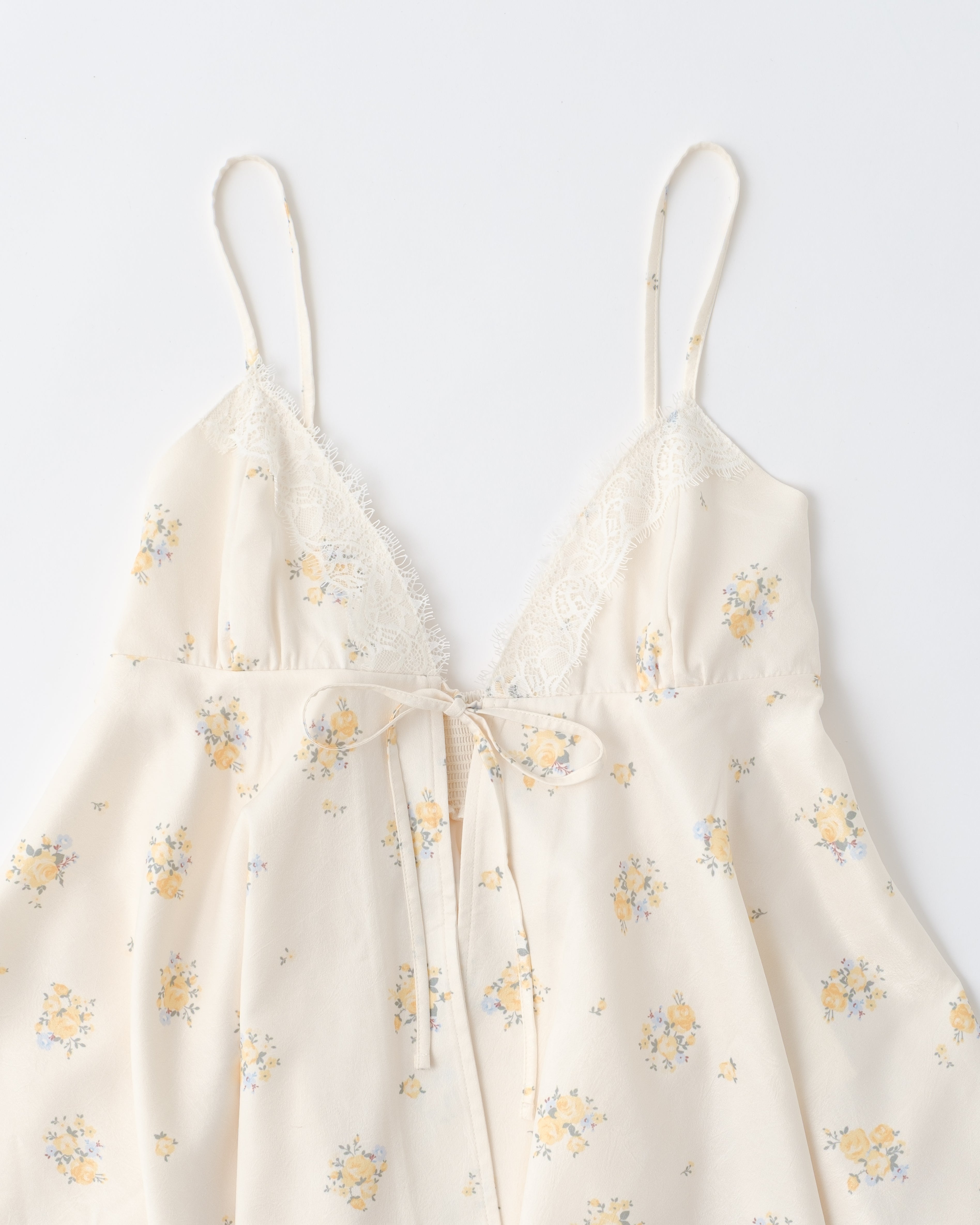 Airy tie handkerchief tunic (yellow)