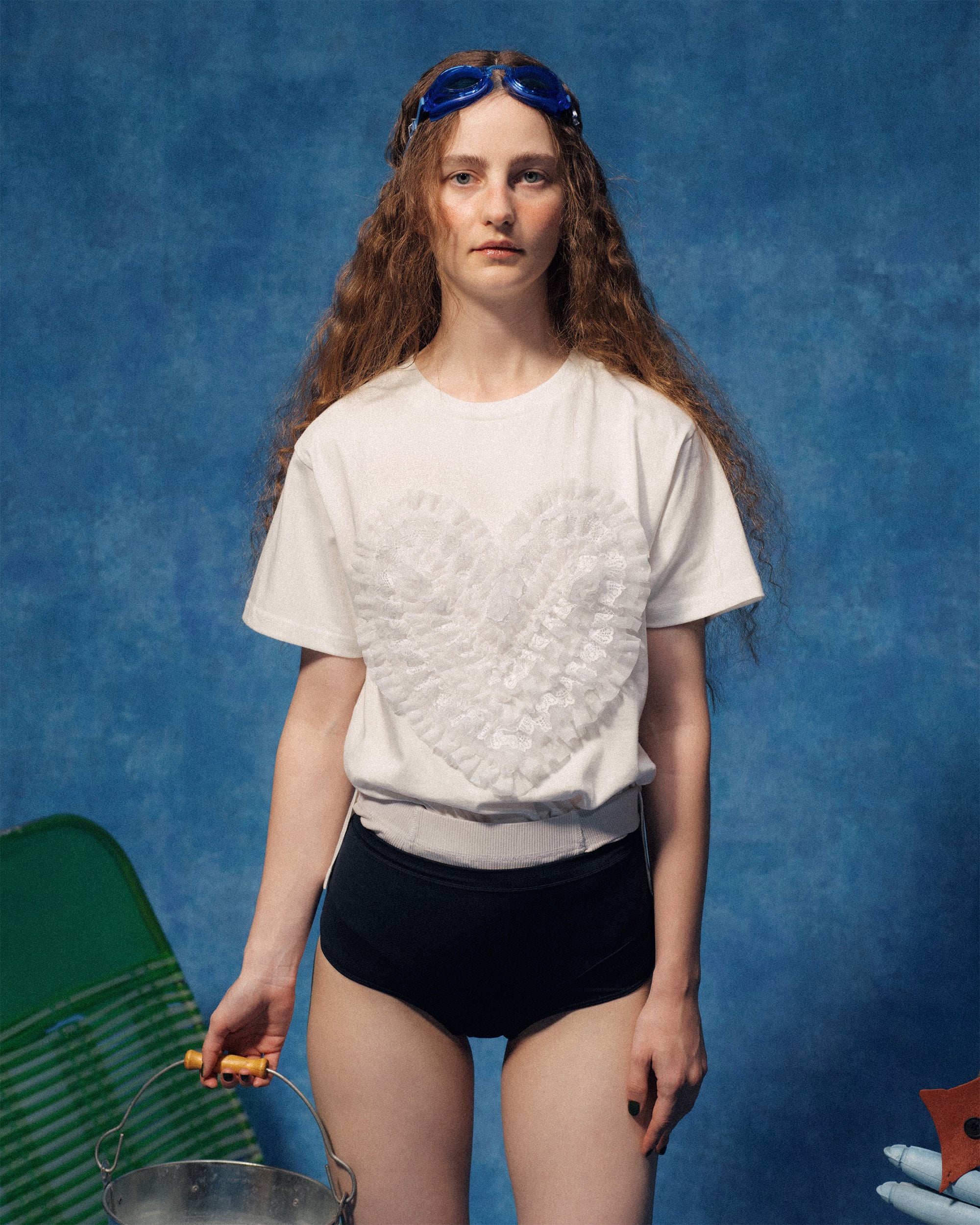 Heart dot tulle Tee