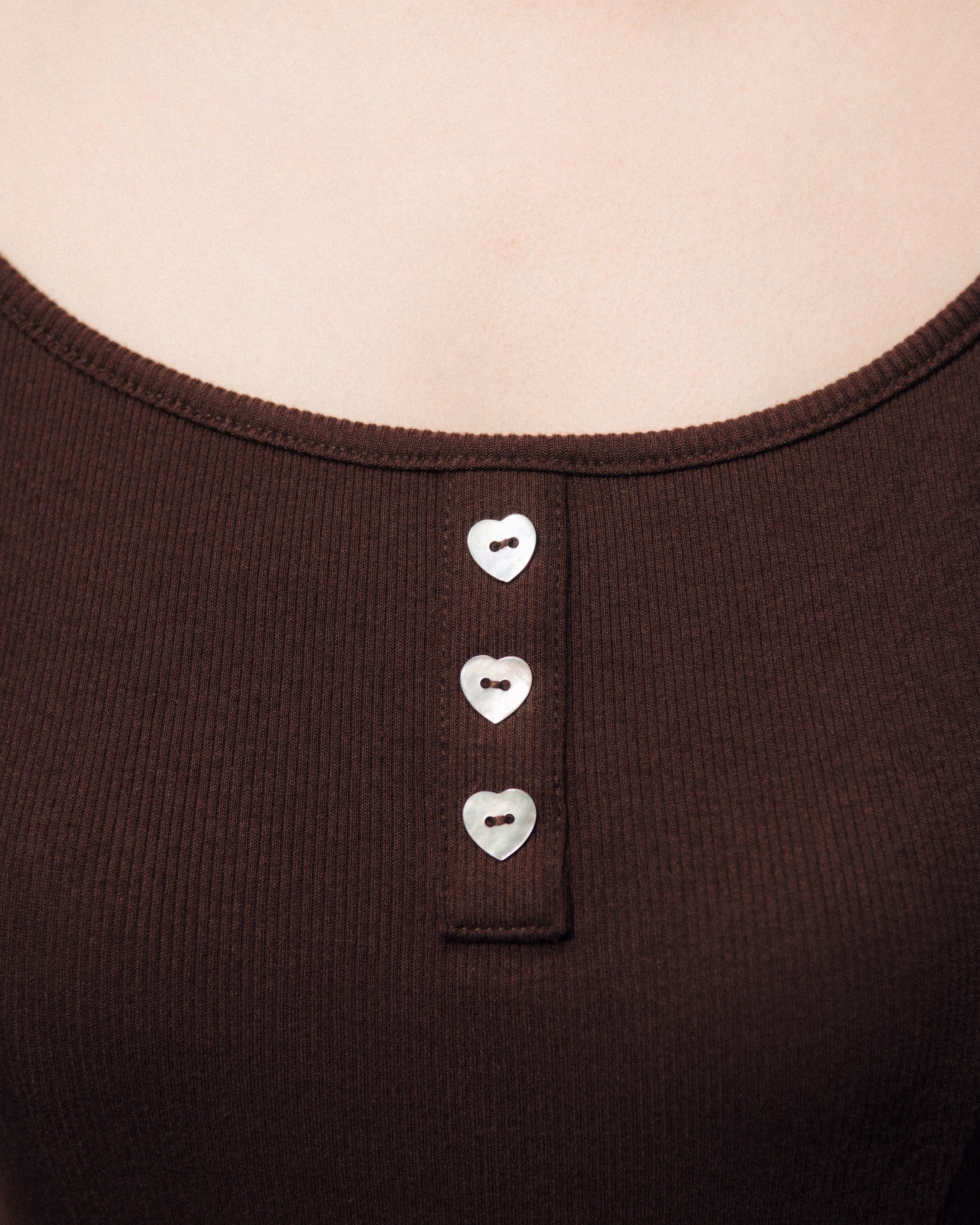 Heart button leotard