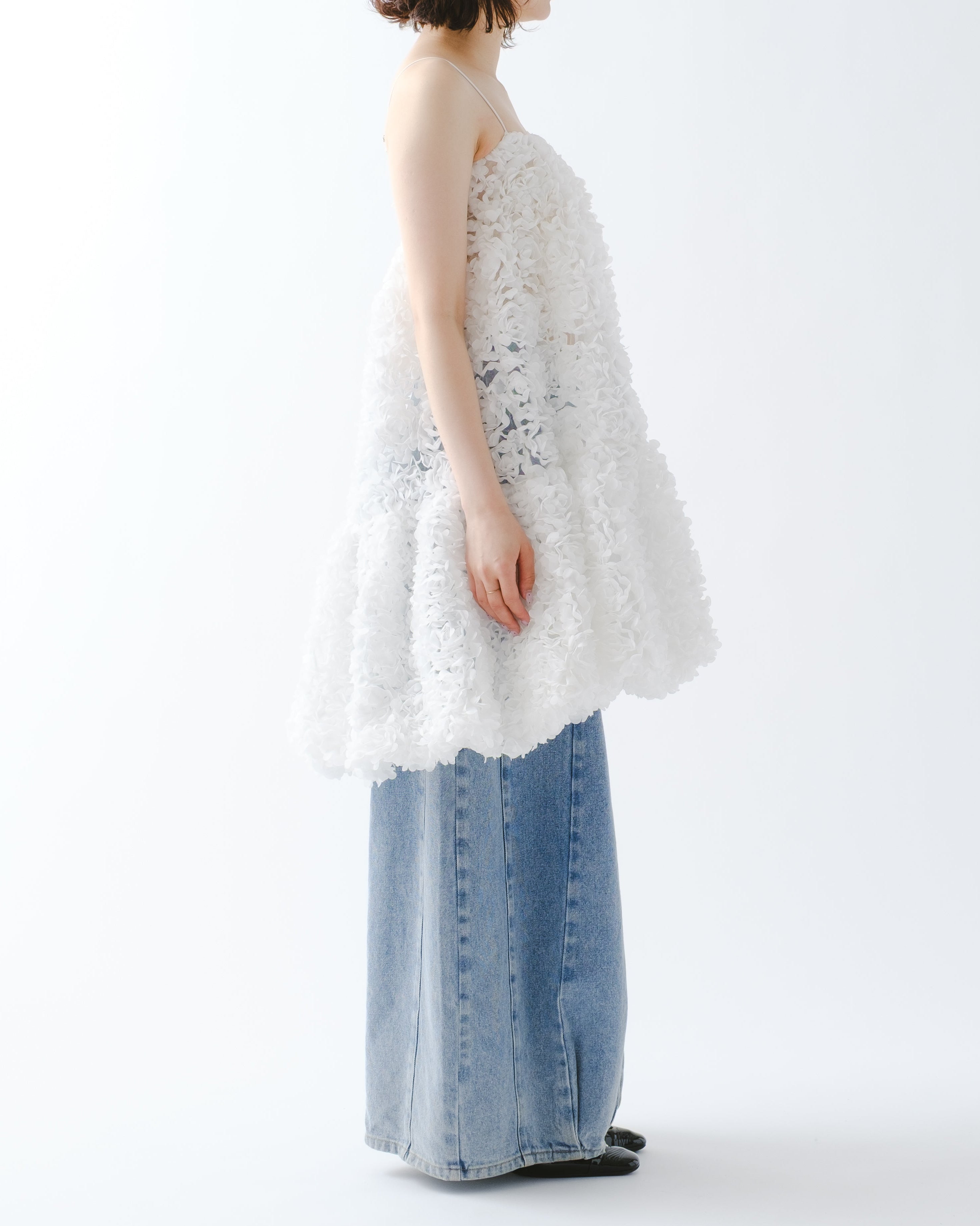 Flower garden balloon tunic