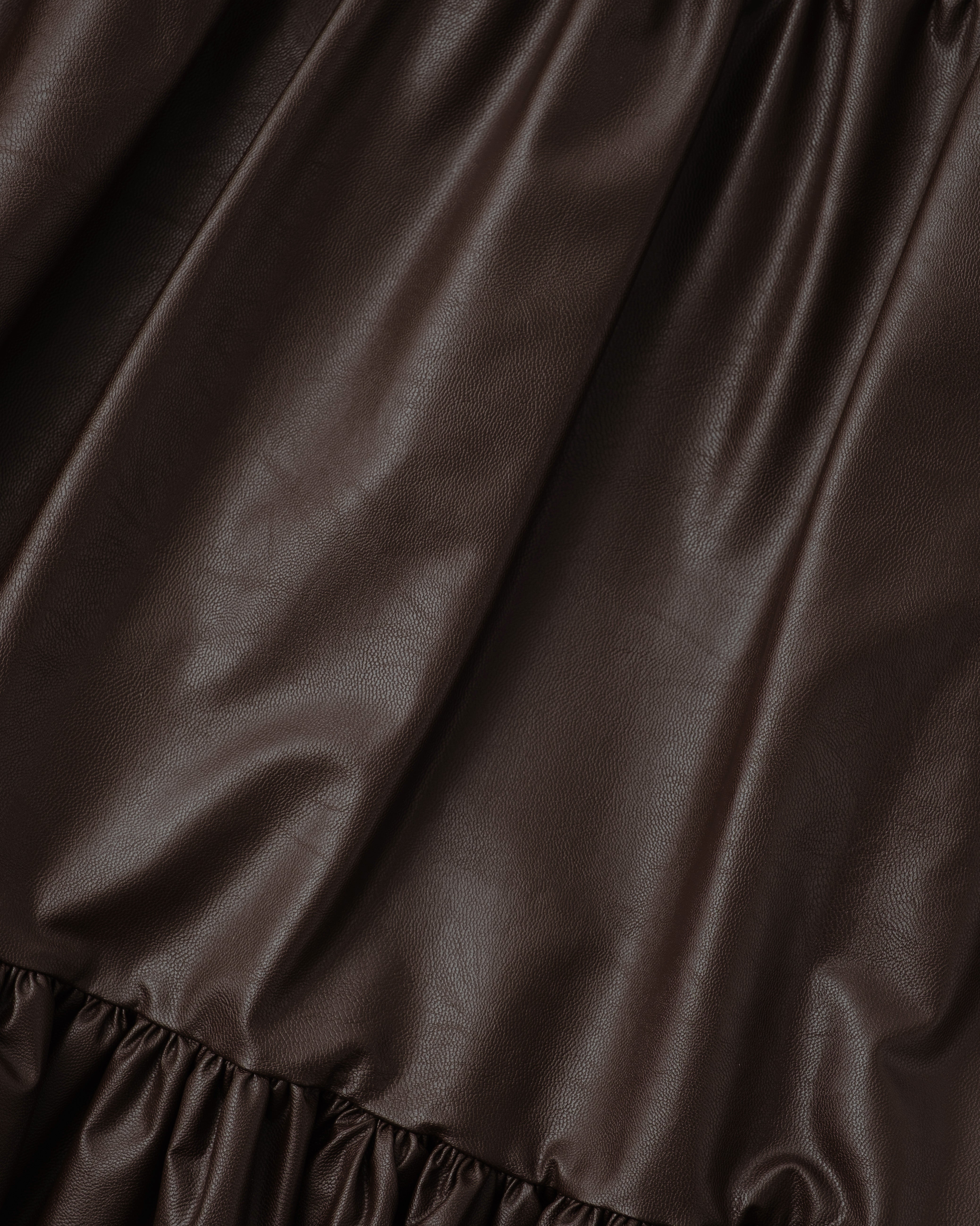 Leather cloud hem tunic