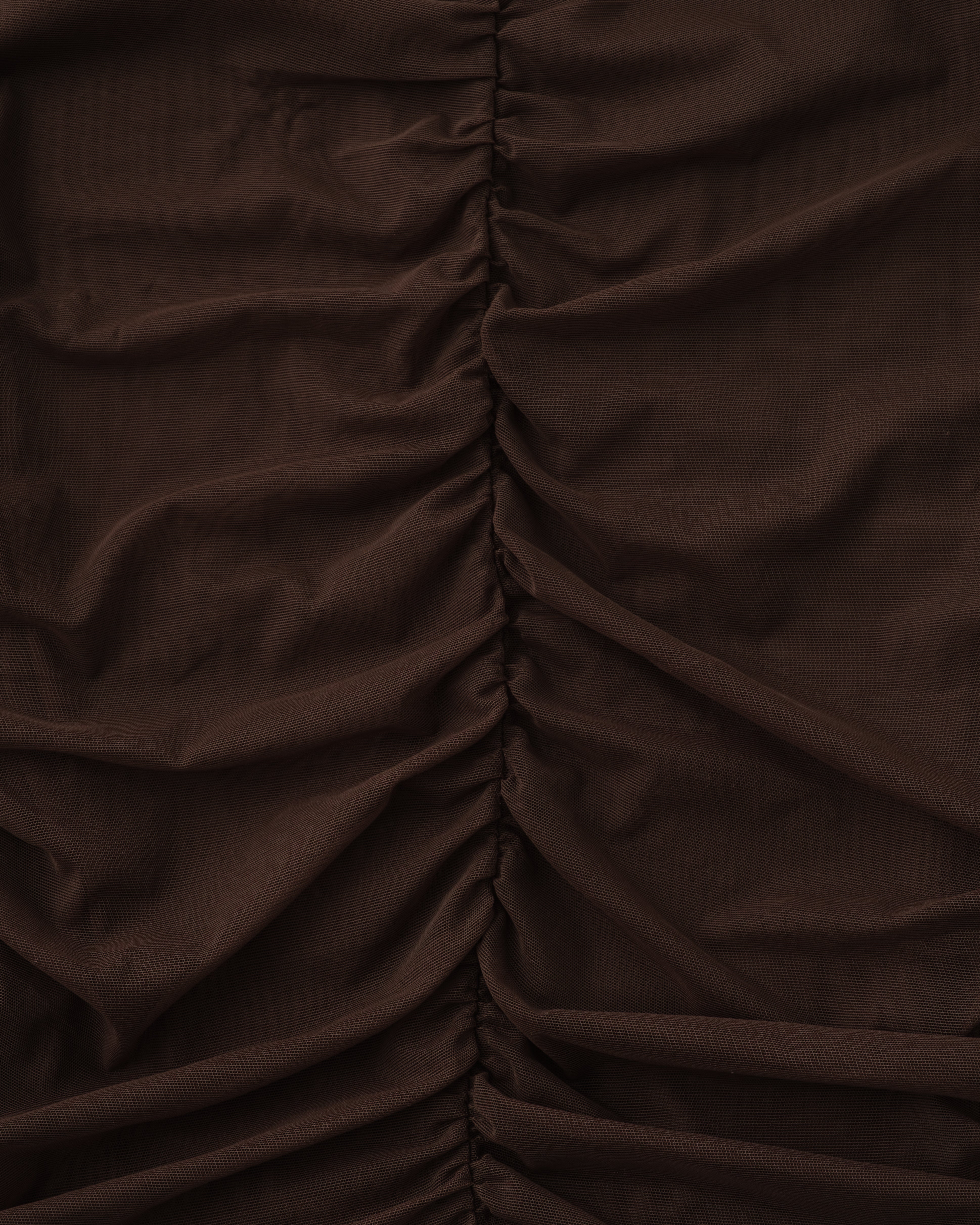 Peak shirring long sleeve top