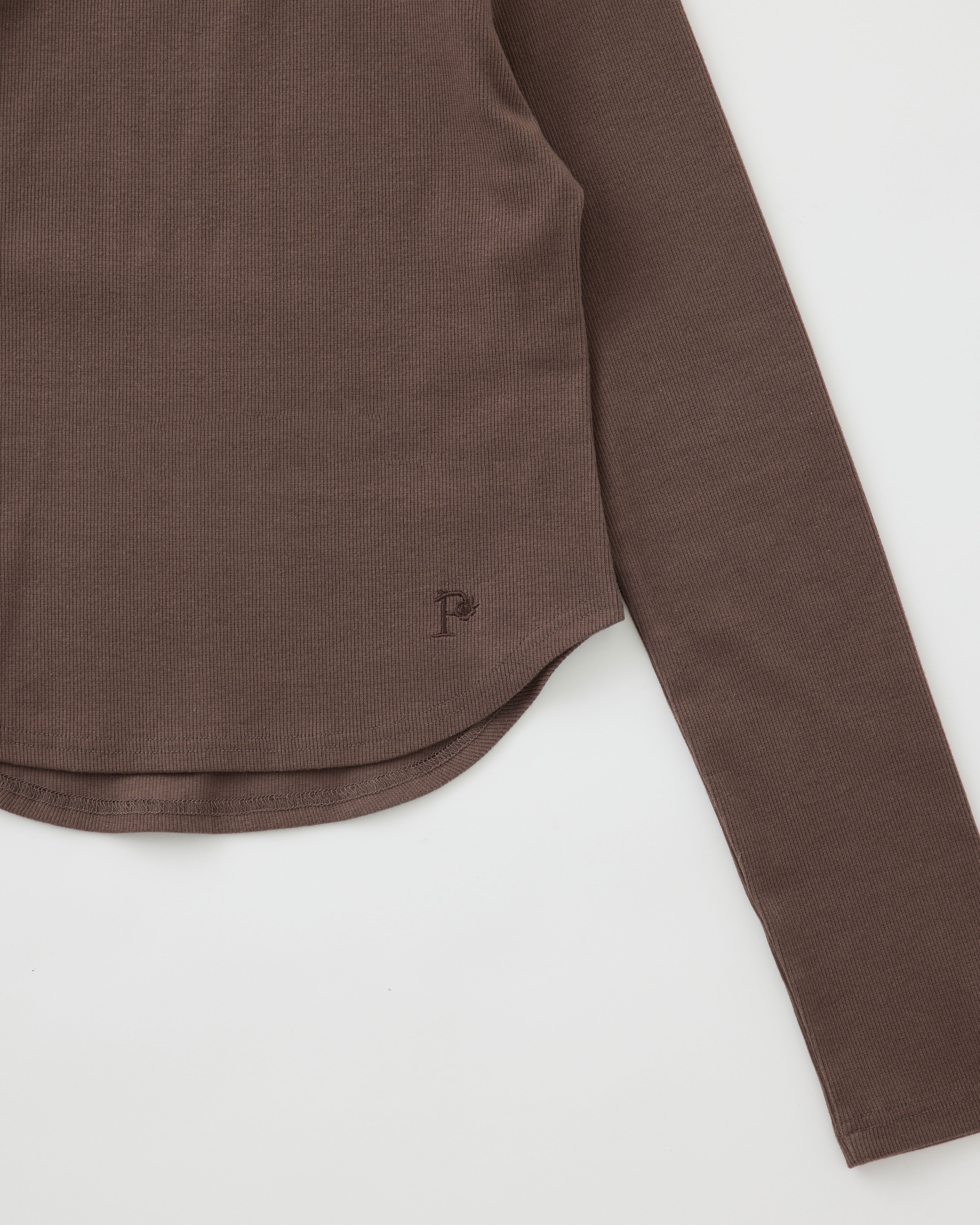 Cross choker ribbed top