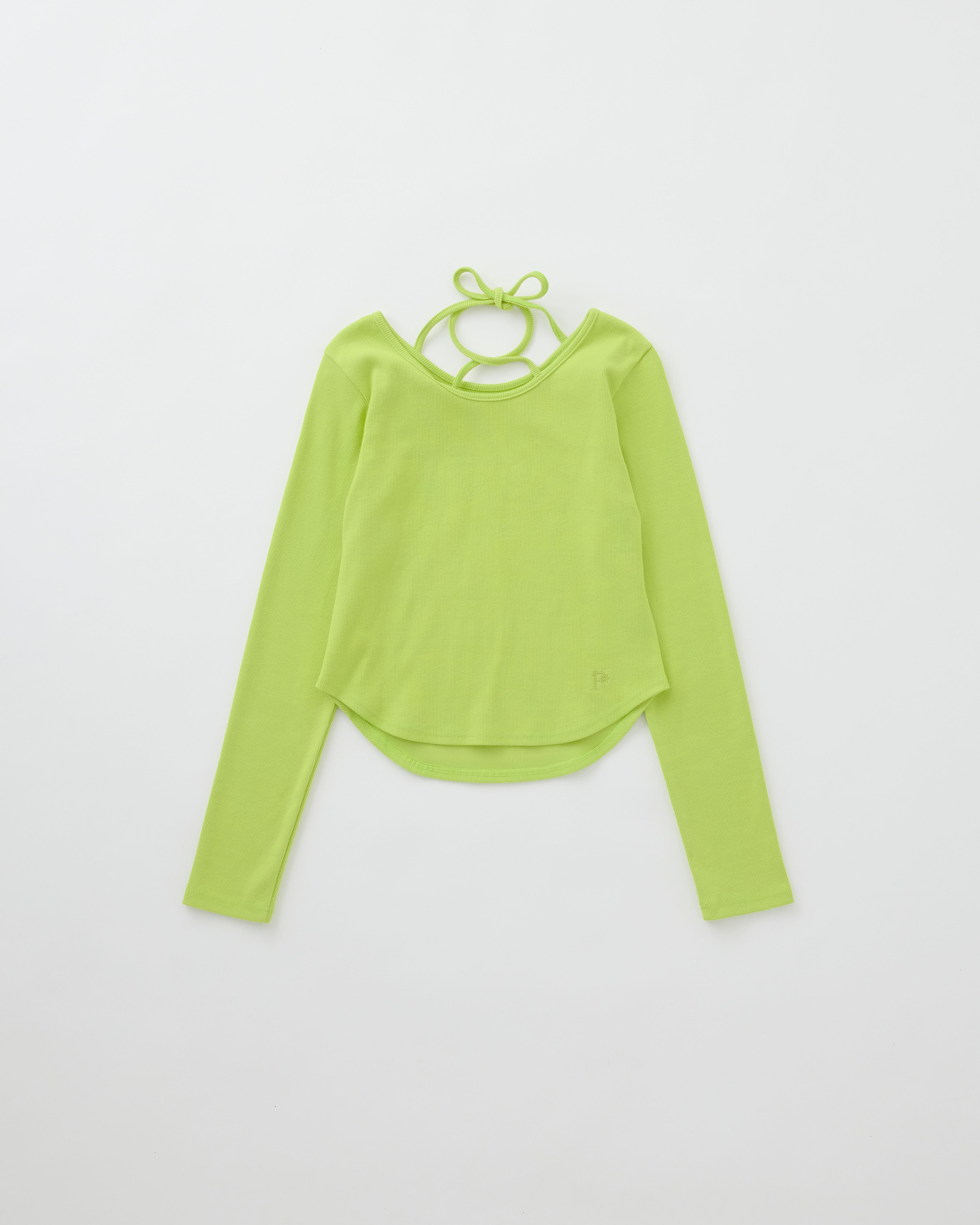 Cross choker ribbed top