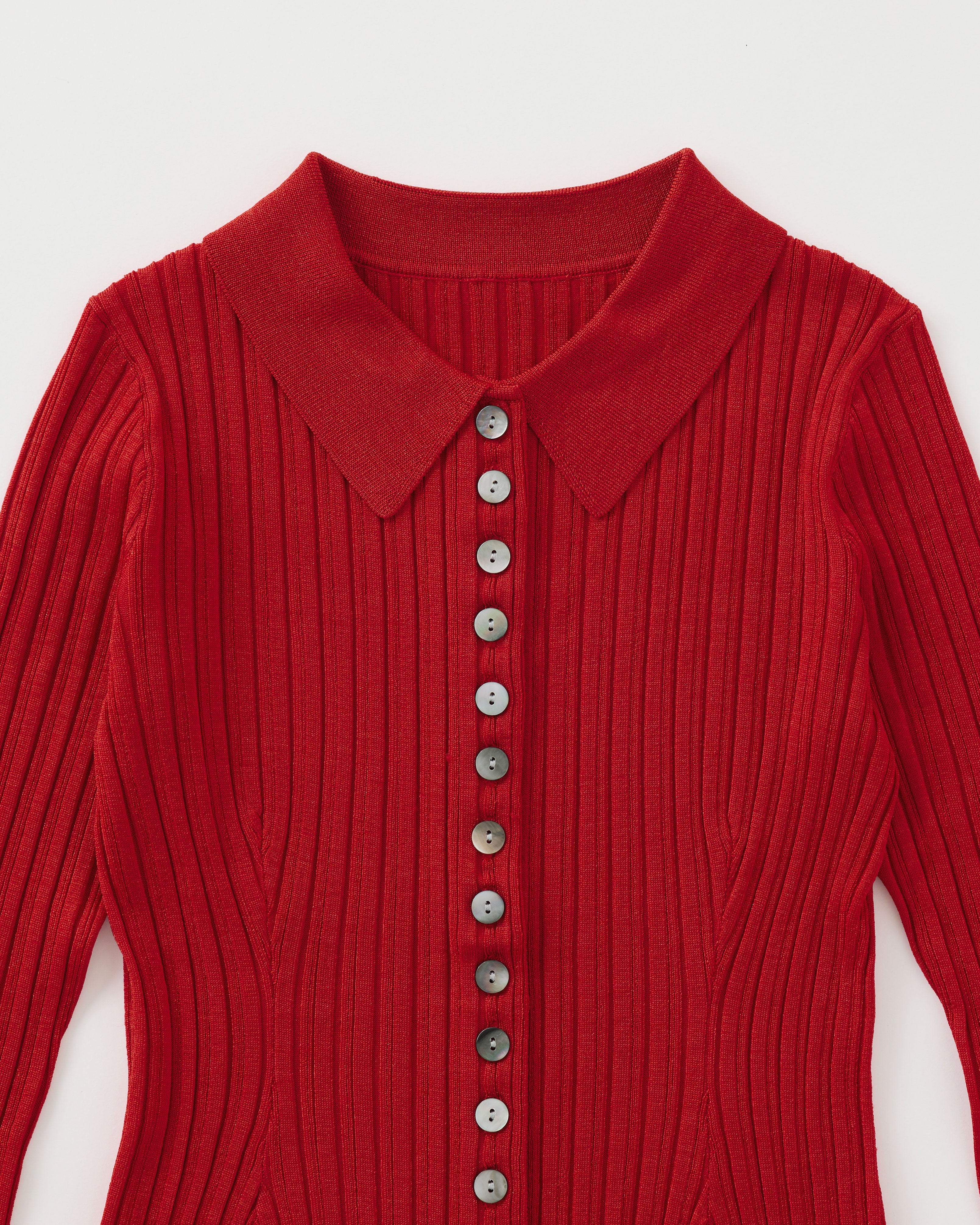 Many button ribbed top