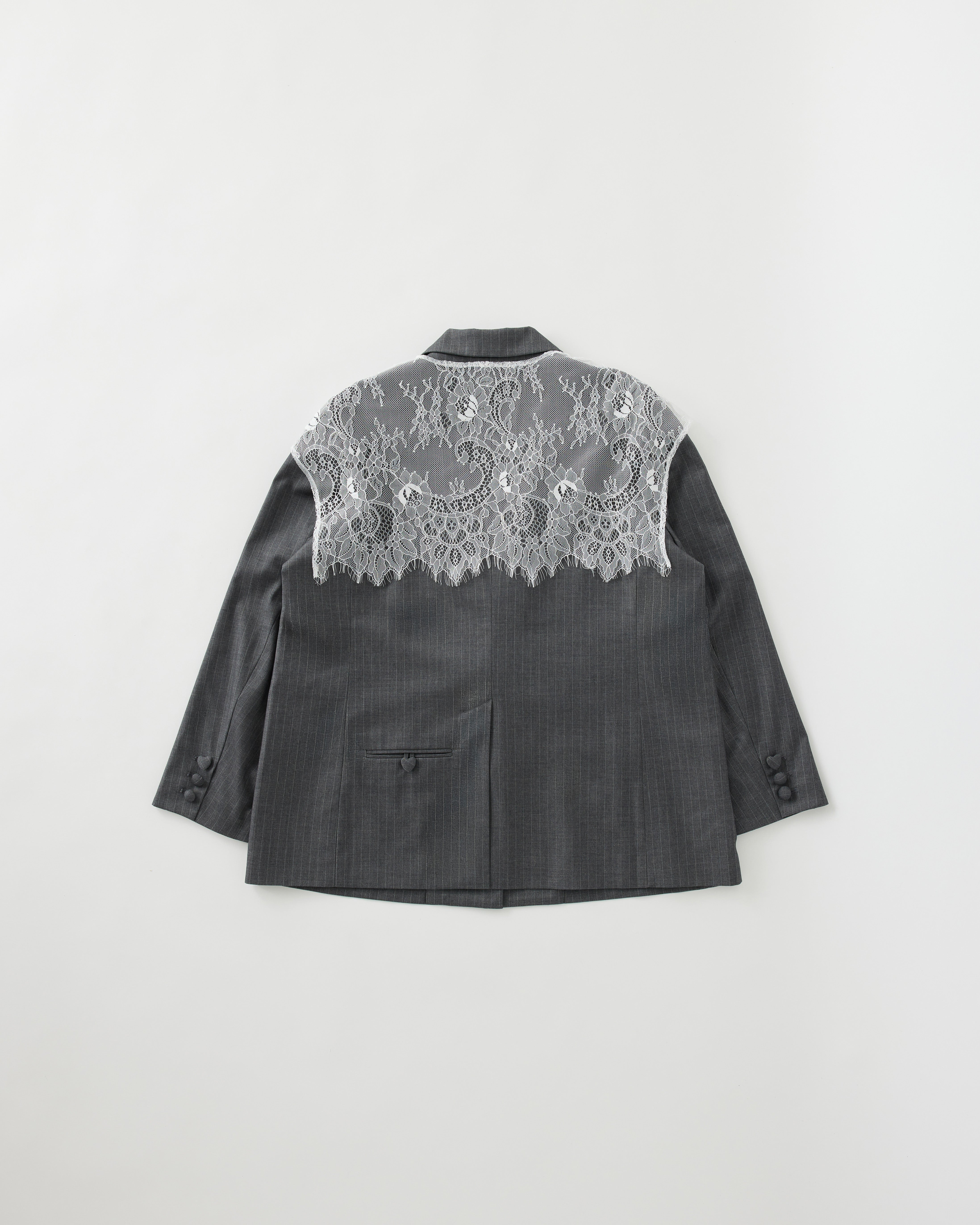2way refined lace collar jacket