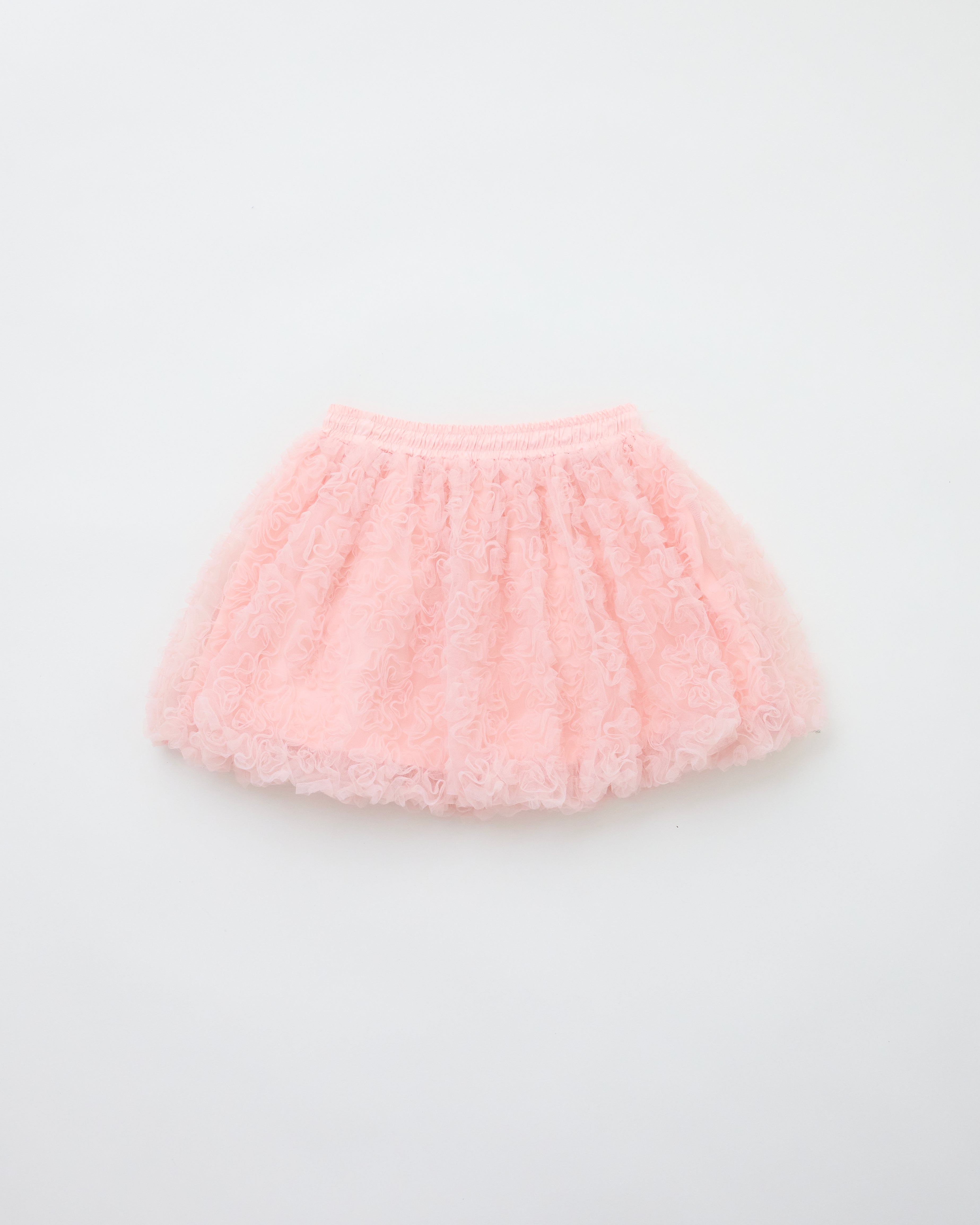 Tulle balloon mini skirt (pink)