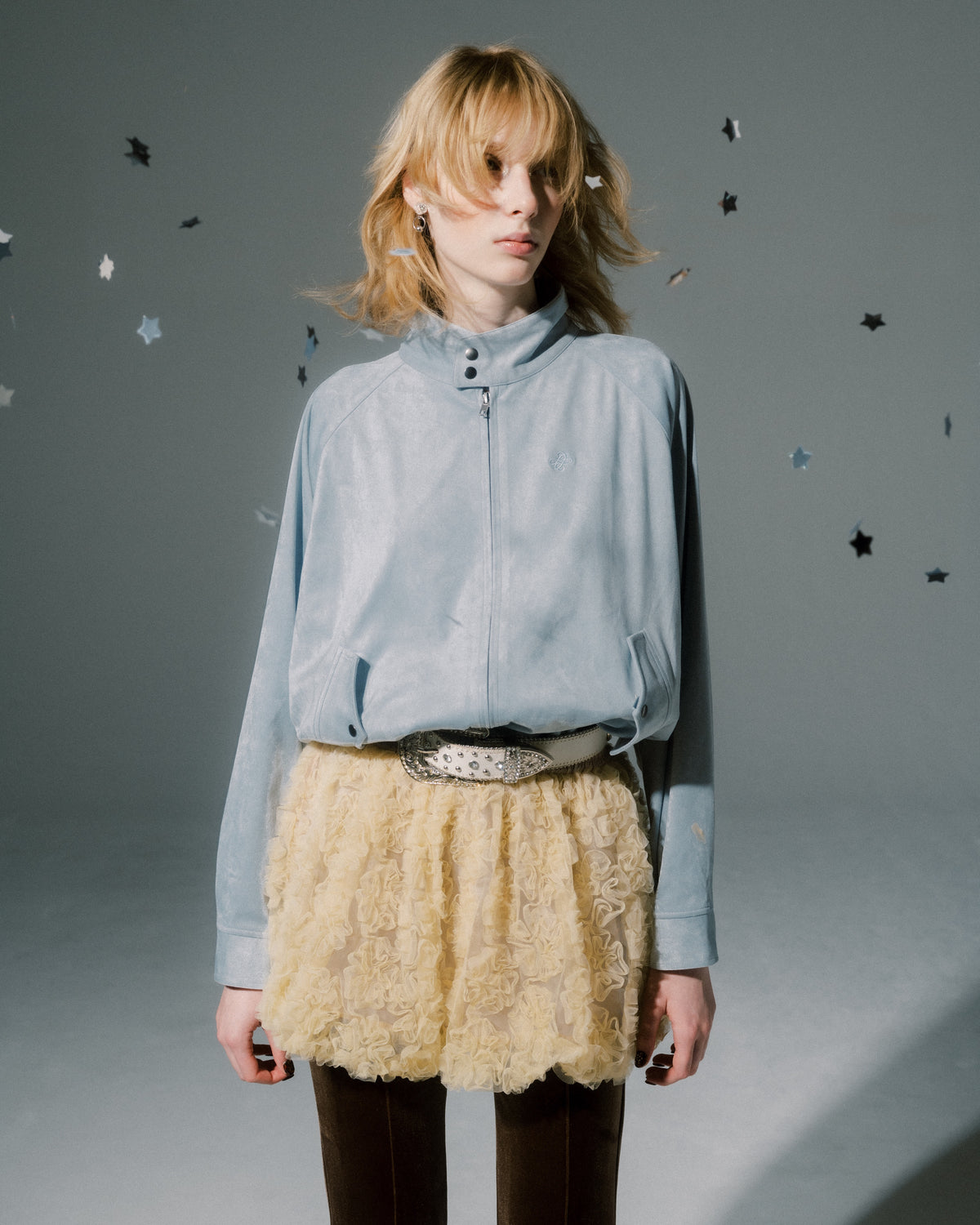 Heart cut swing jacket
