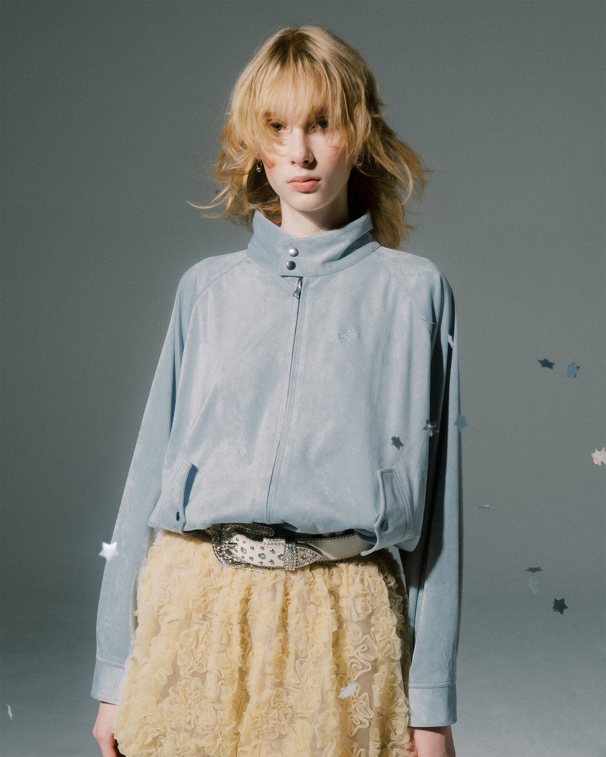Heart cut swing jacket