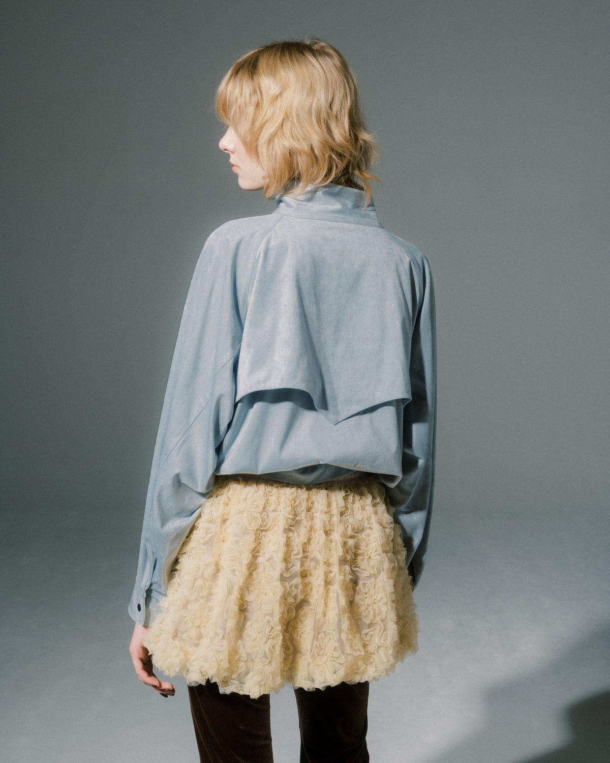 Heart cut swing jacket